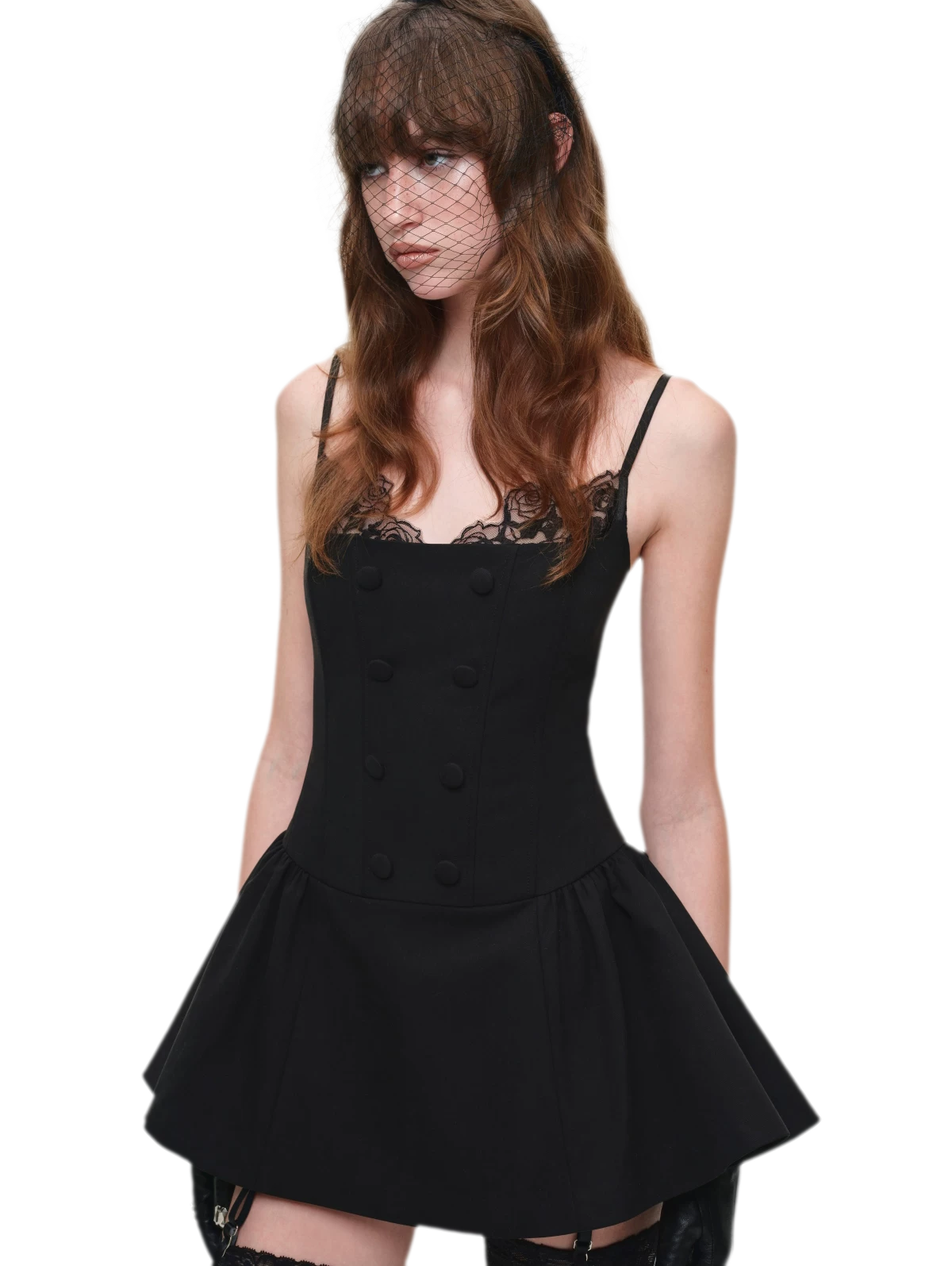 Lace Boned Cami Dress