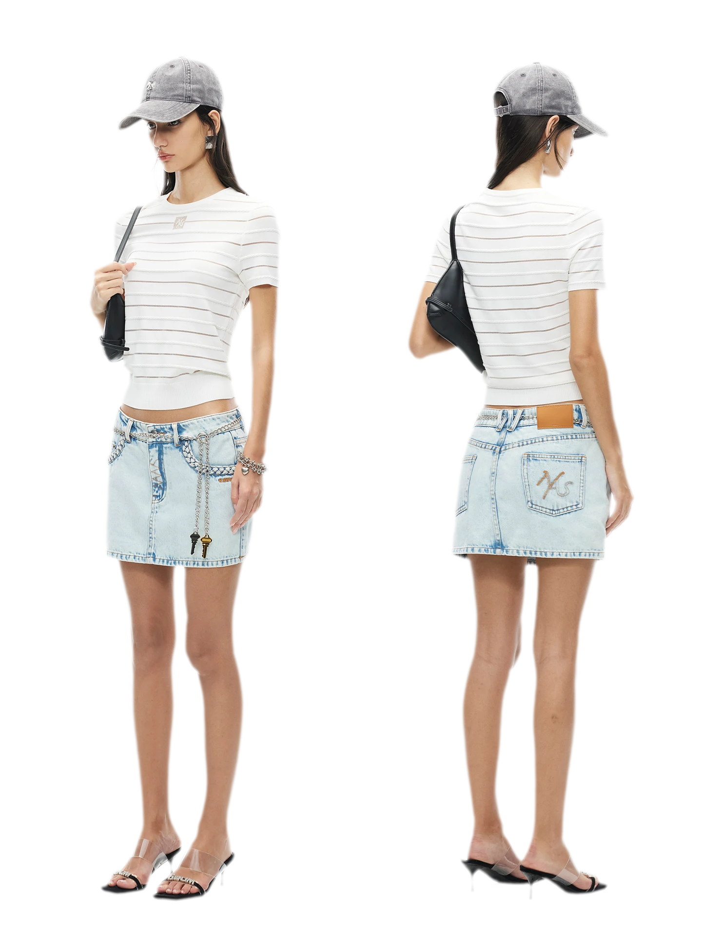 Ice Feel Tee with Organza Weave