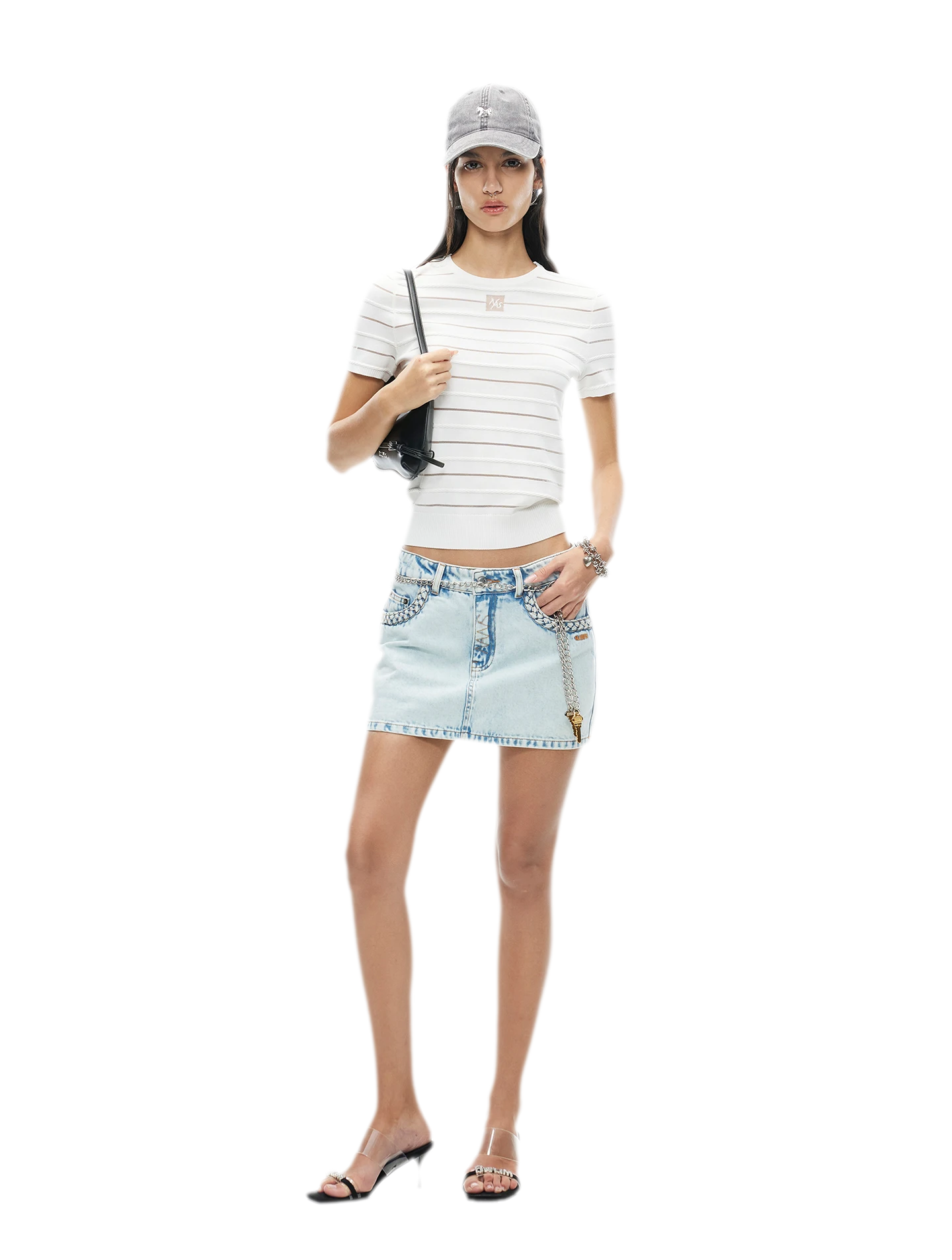 Ice Feel Tee with Organza Weave