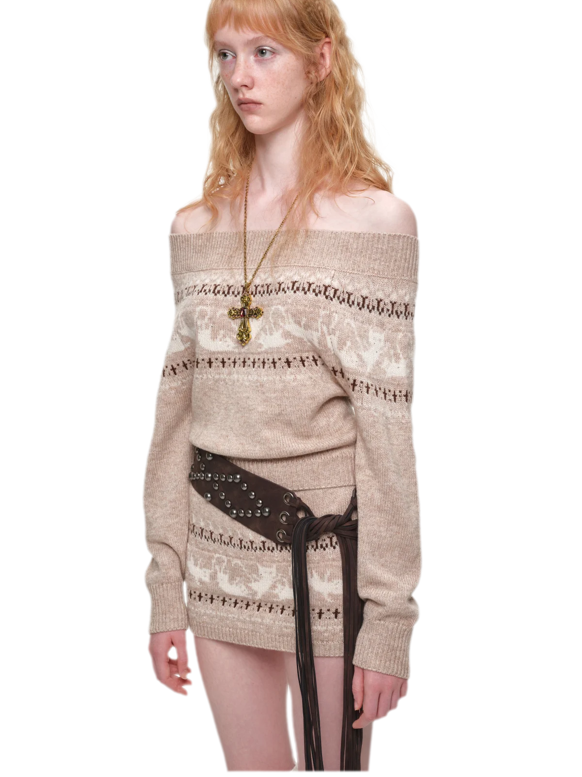 Haut en maille pour chat Fair Isle