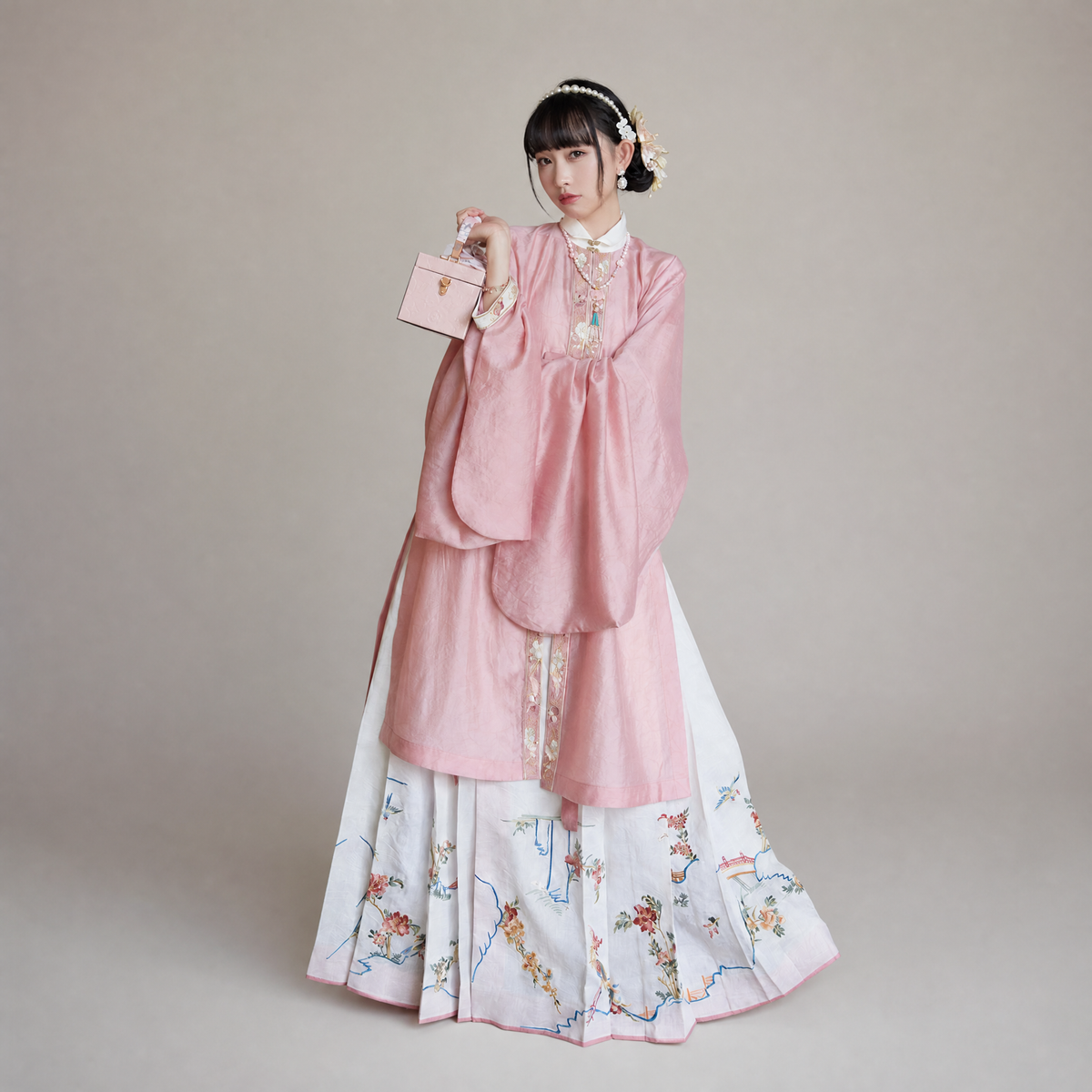 Moonlit Blossom Mamian Skirt Set