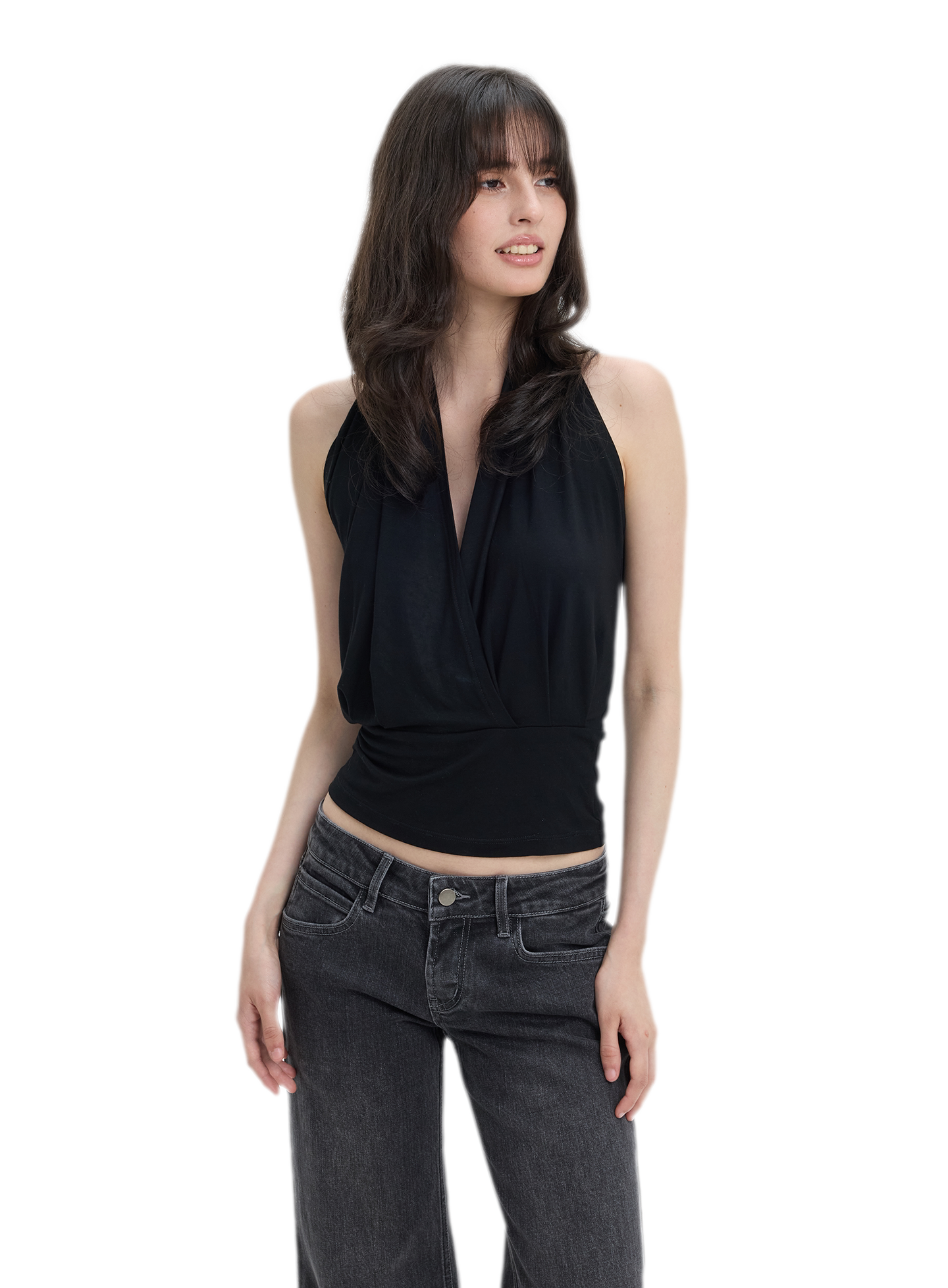 Modal Draped Halter Top