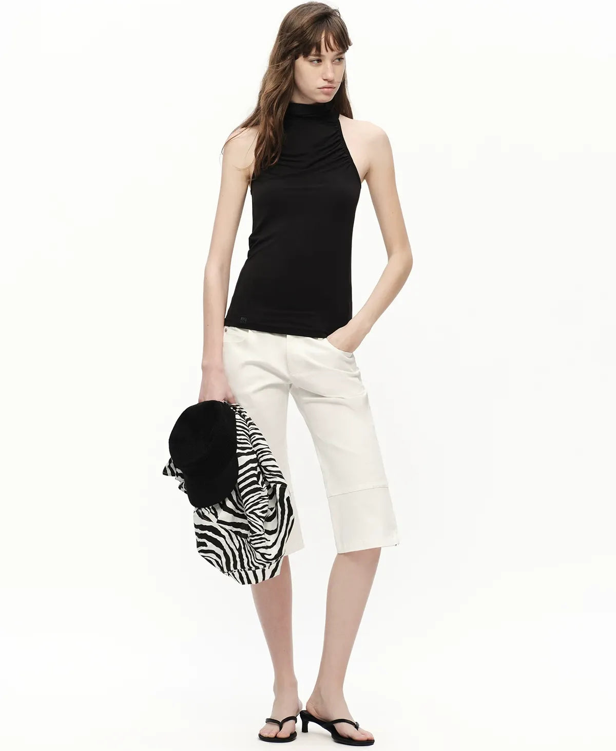 Modal Halter High Neck Tank