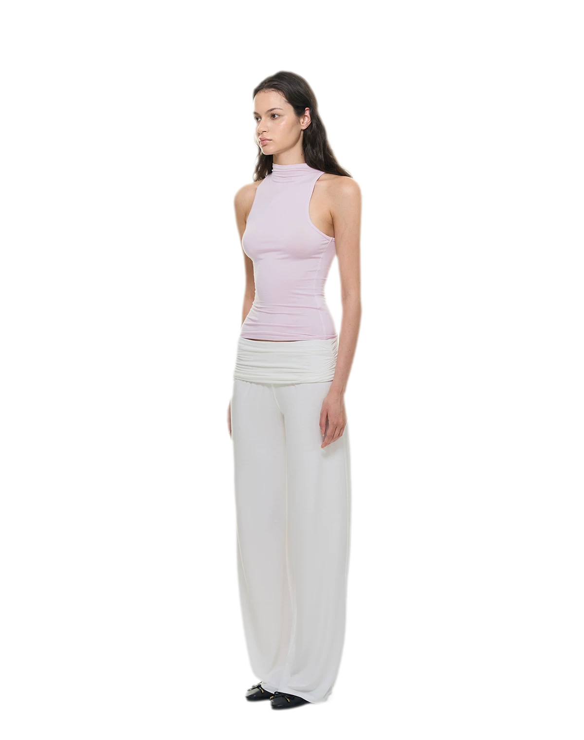 Knitted Semi-High Neck Vest