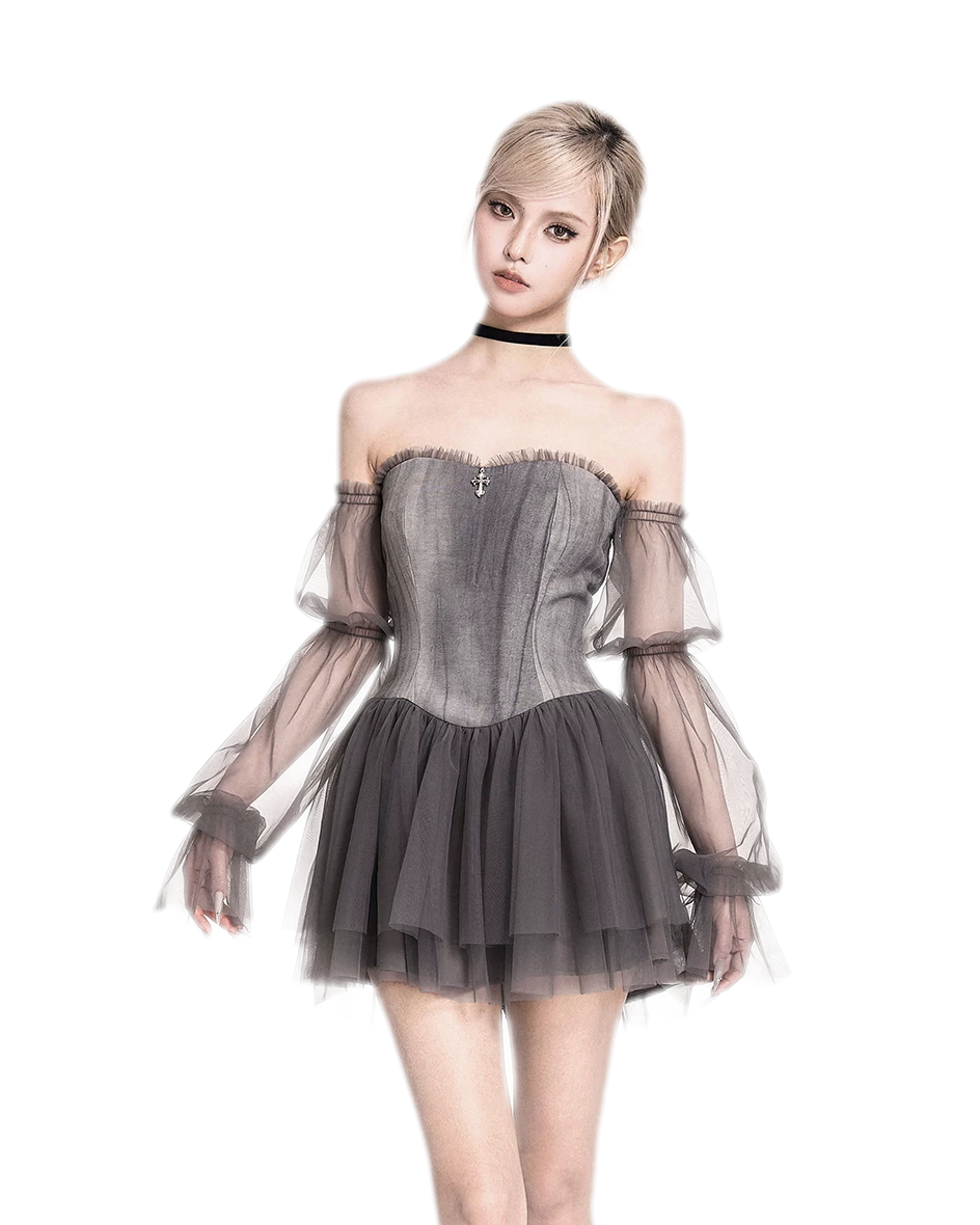Tie-Dye Corset Tutu Dress