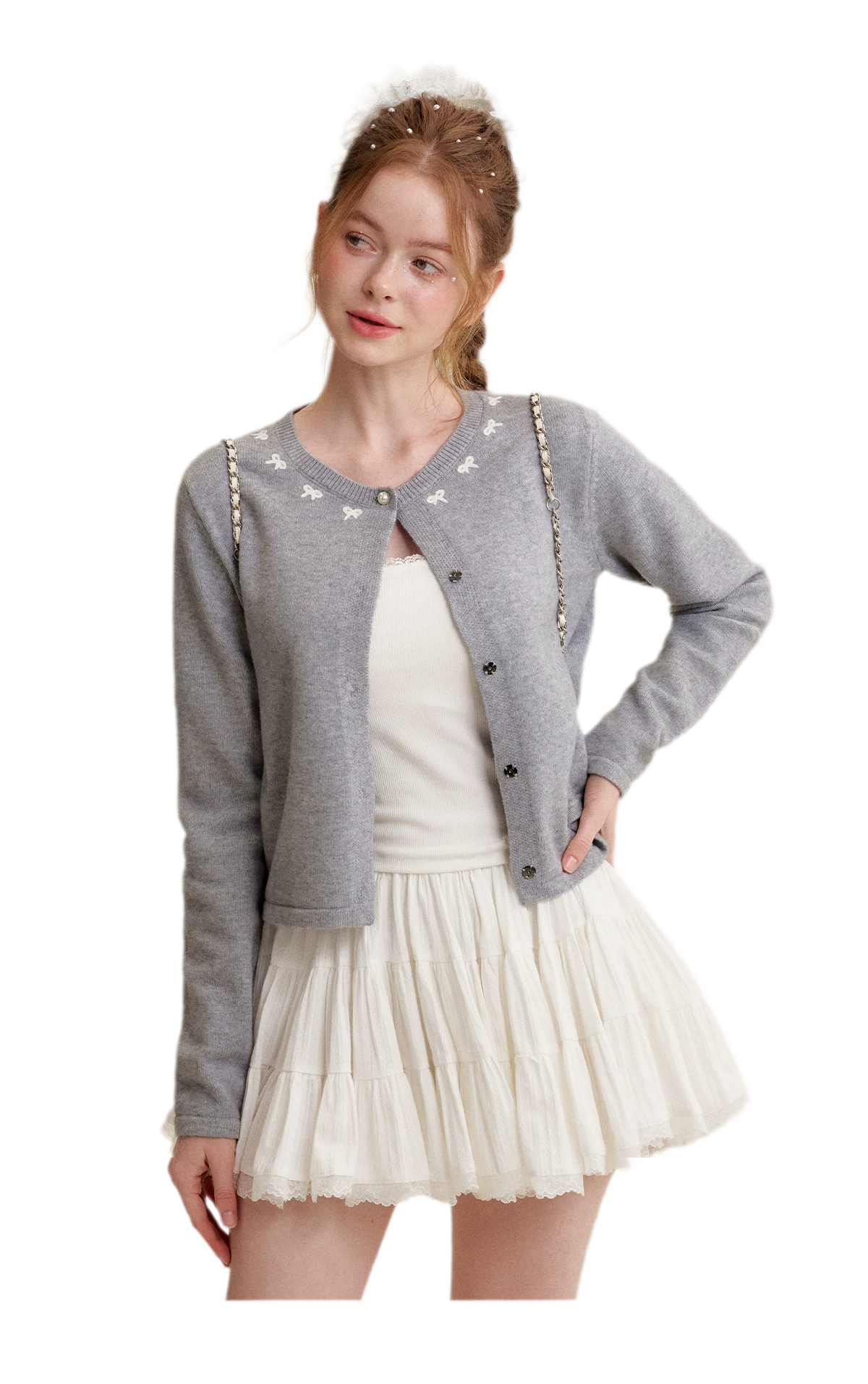 Romantic Lace Puff Skirt