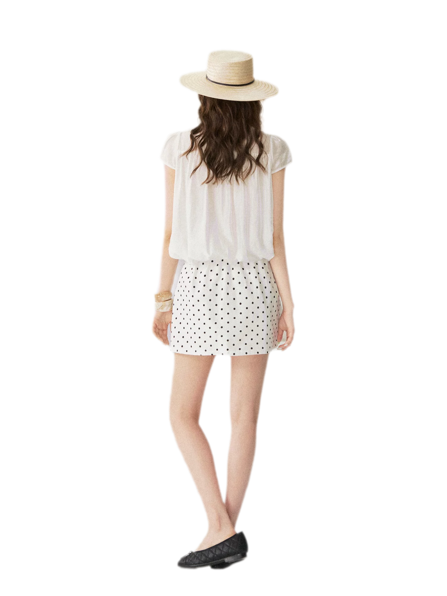 French Puff Short Blouse