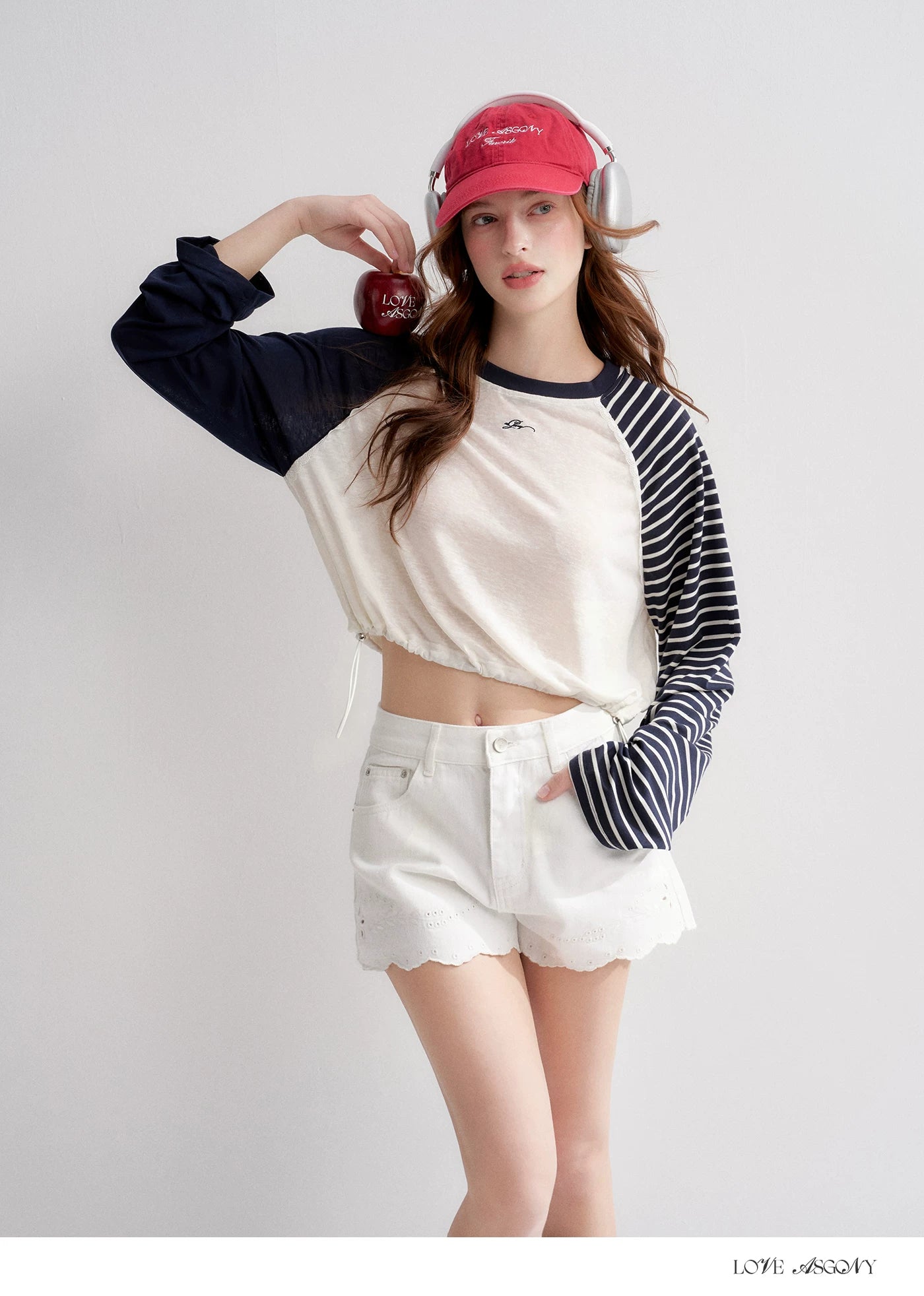 Lyocell Drawstring Raglan Sleeve Sun Protection Tee