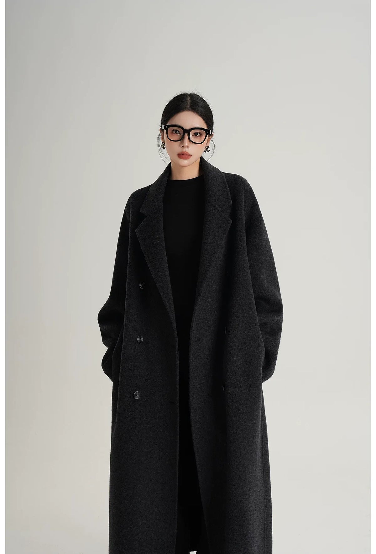Hand-Sewn Oversized Wool Coat