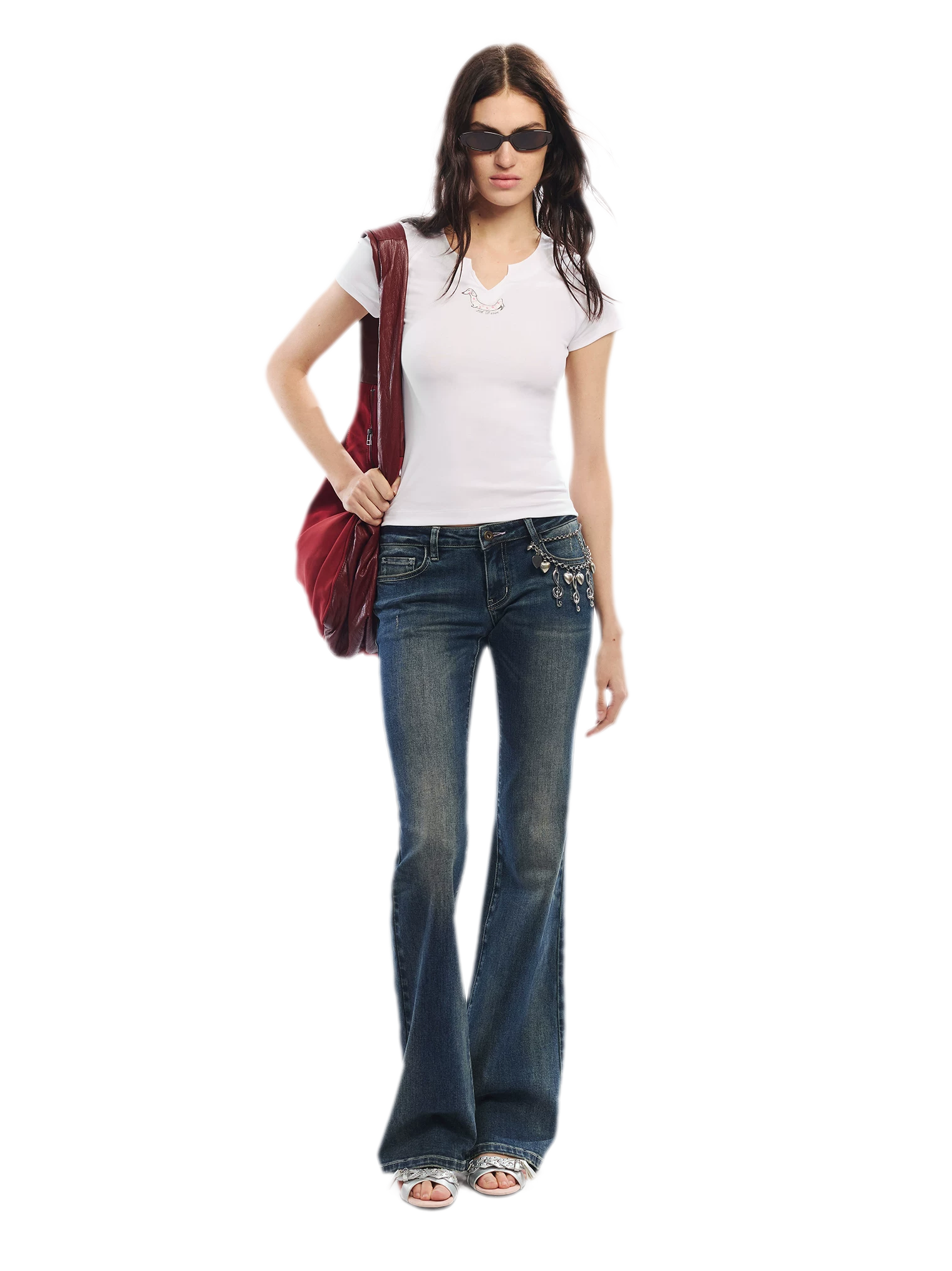 Summer V-neck Slim Fit T-shirt