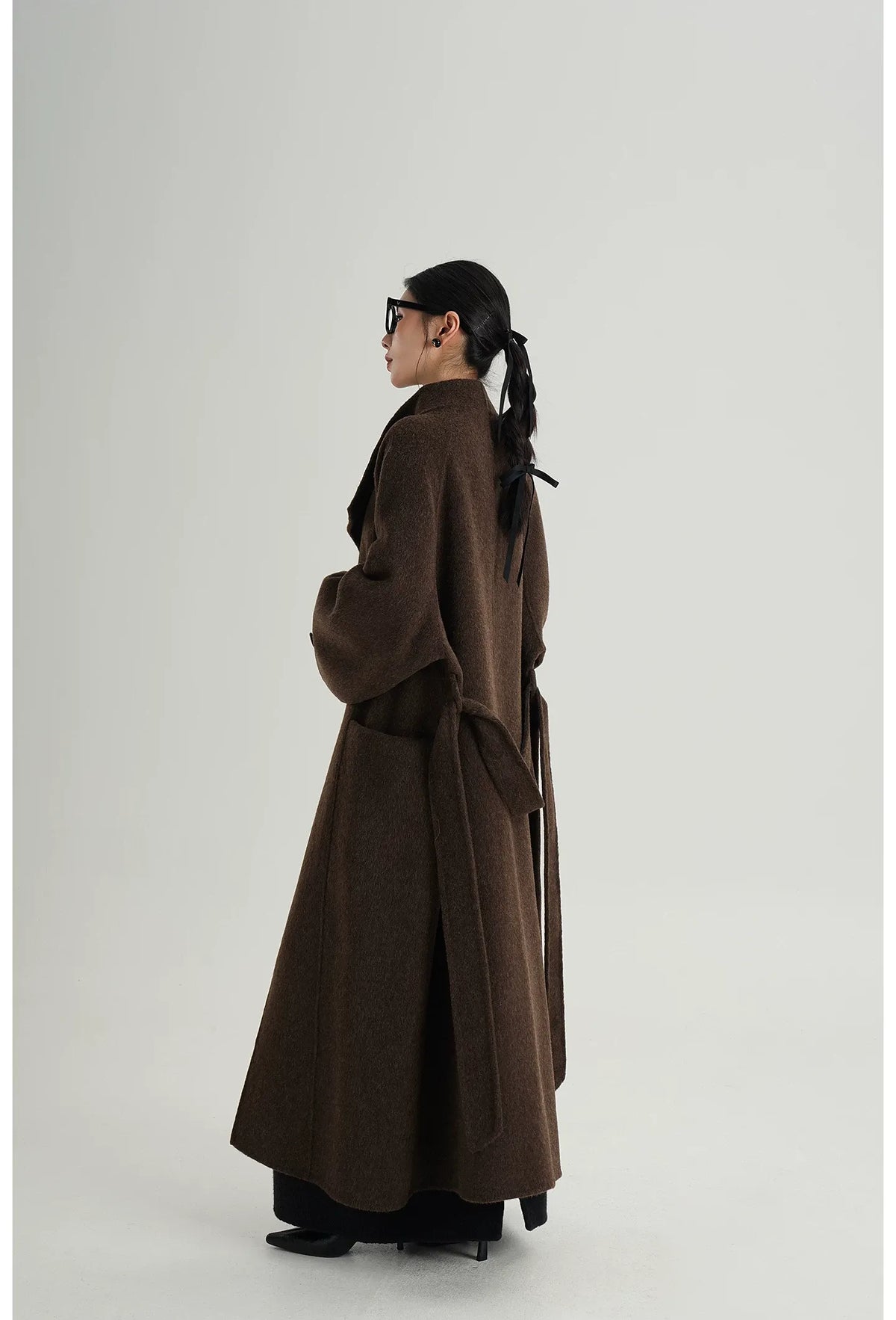 Hand-Sewn Belted Wool Coat