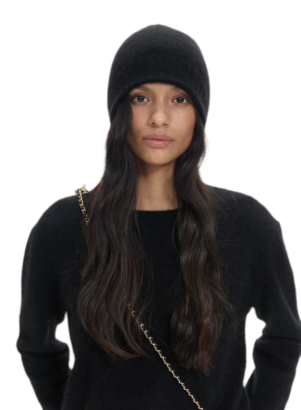 Cashmere Ribbed Dome Beanie