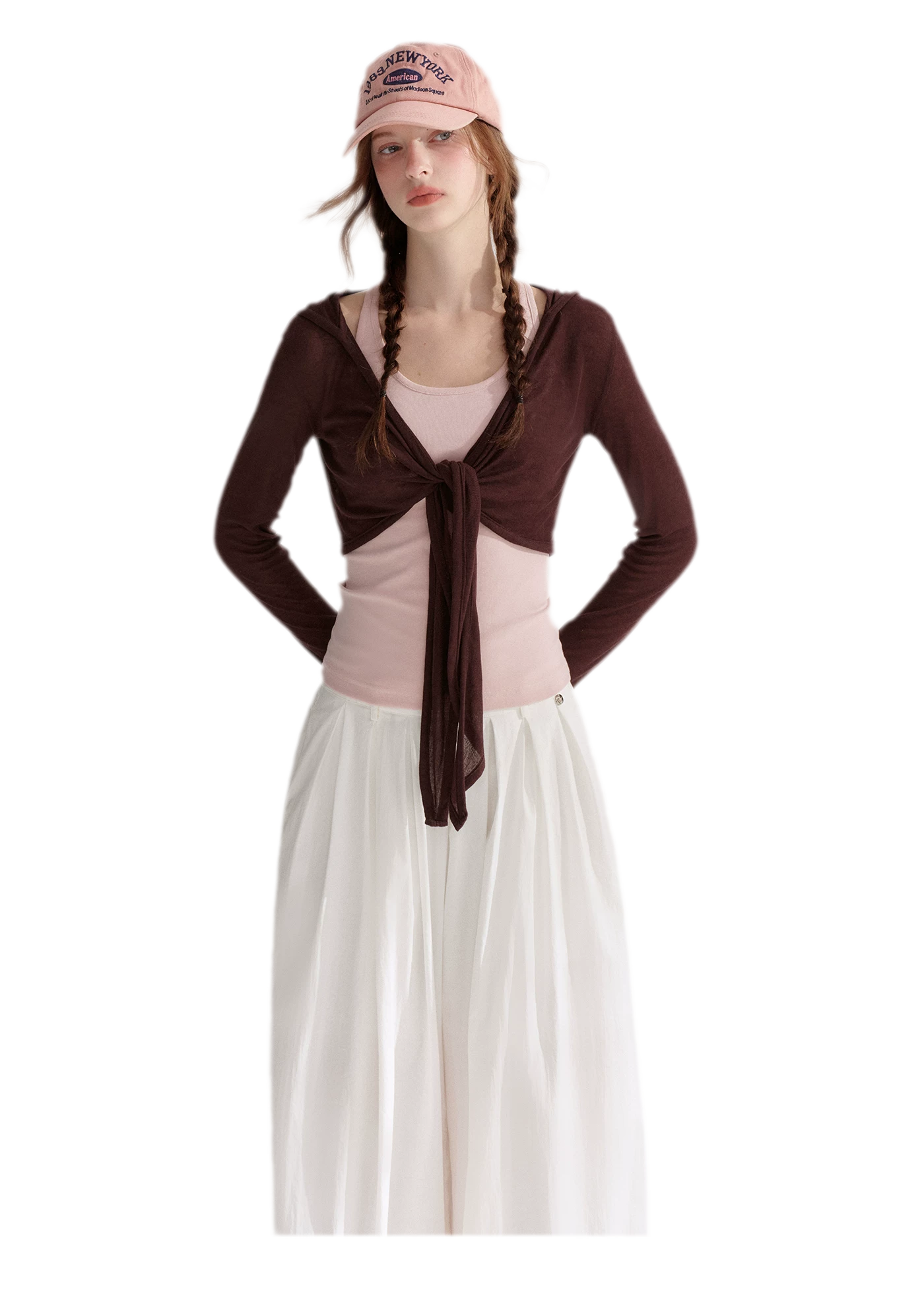 Tie Front Shrug Tank