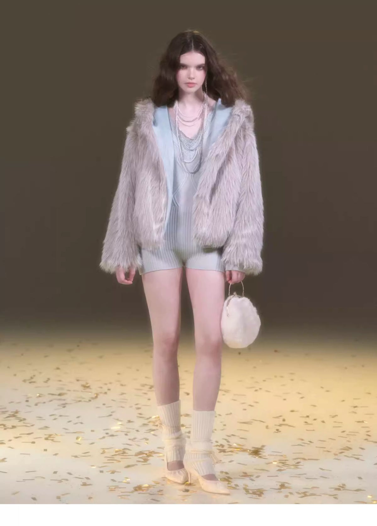 Reversible Suede Fur Winter Jacket