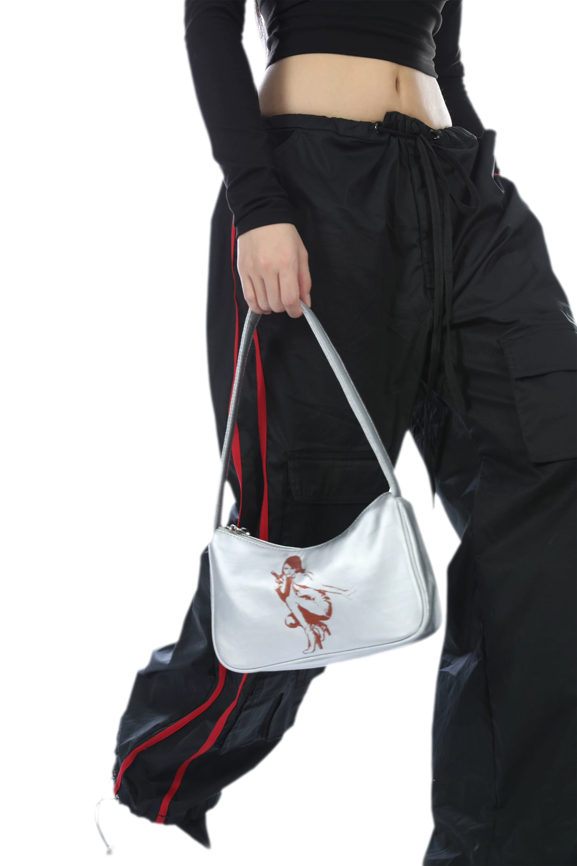Silver Hobo Handbag