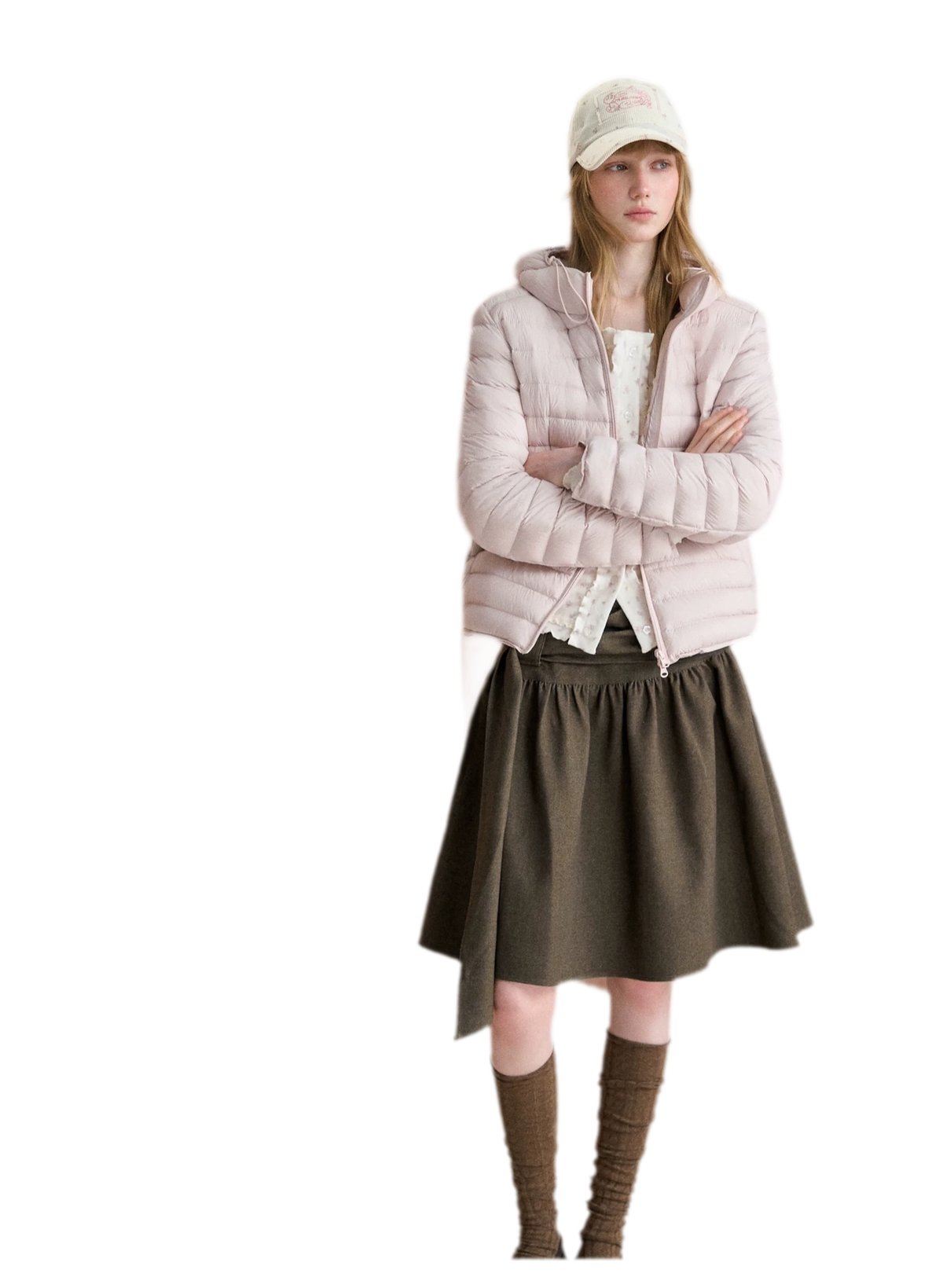 Lightweight Quilted Hooded Down Jacket