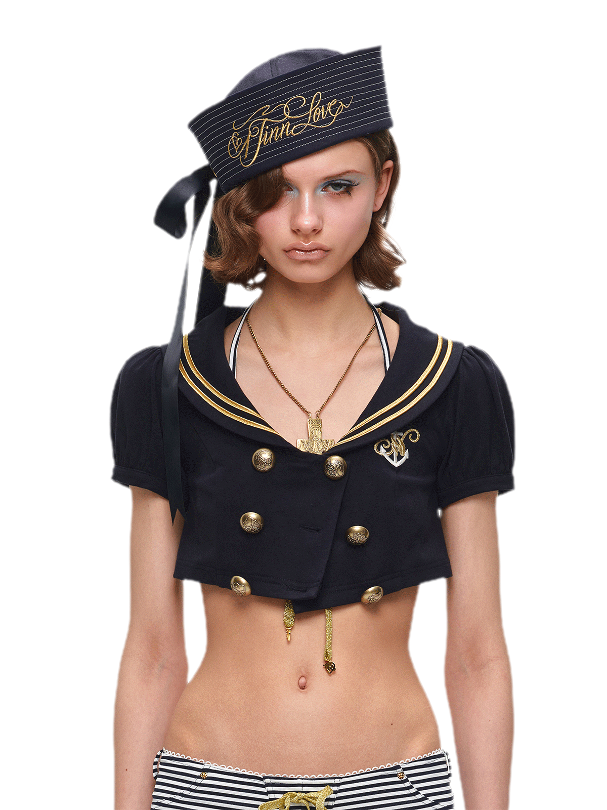 Nautical Wide Brim Sailor Hat