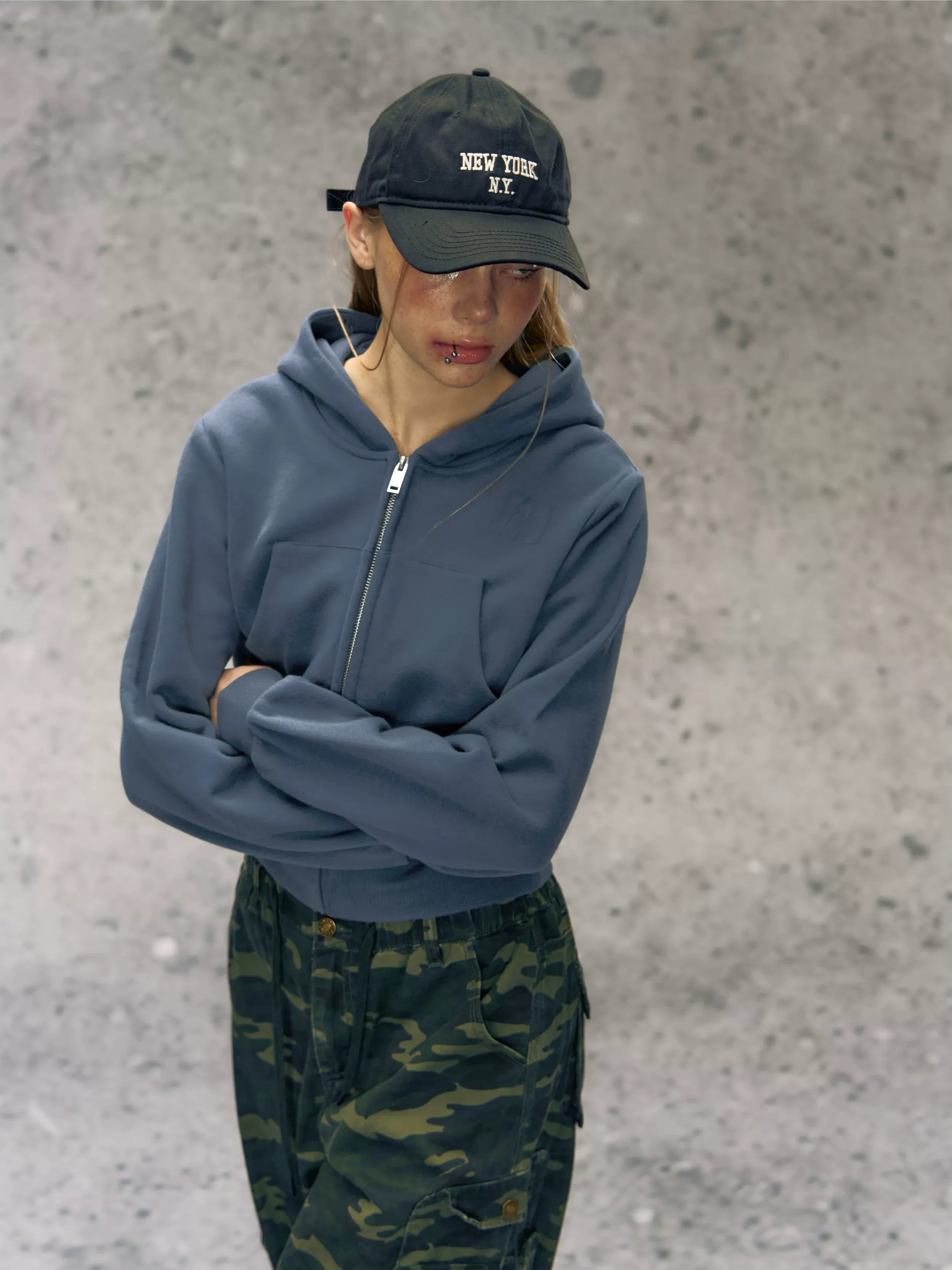 Colorblock Zip Hoodie