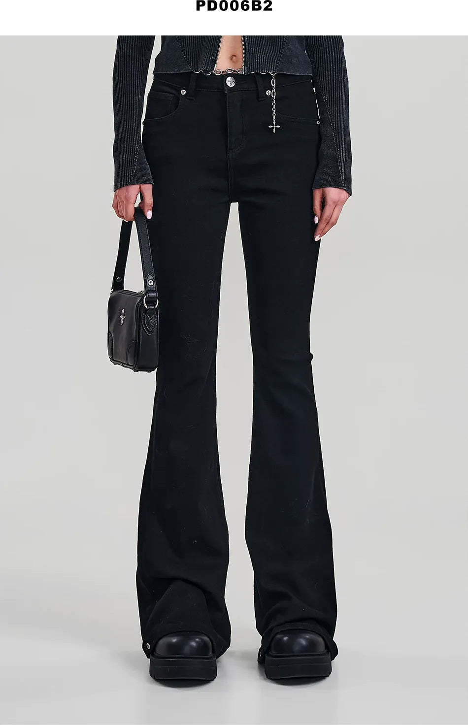 Classic Cross Hurricane Flare Denim Pants