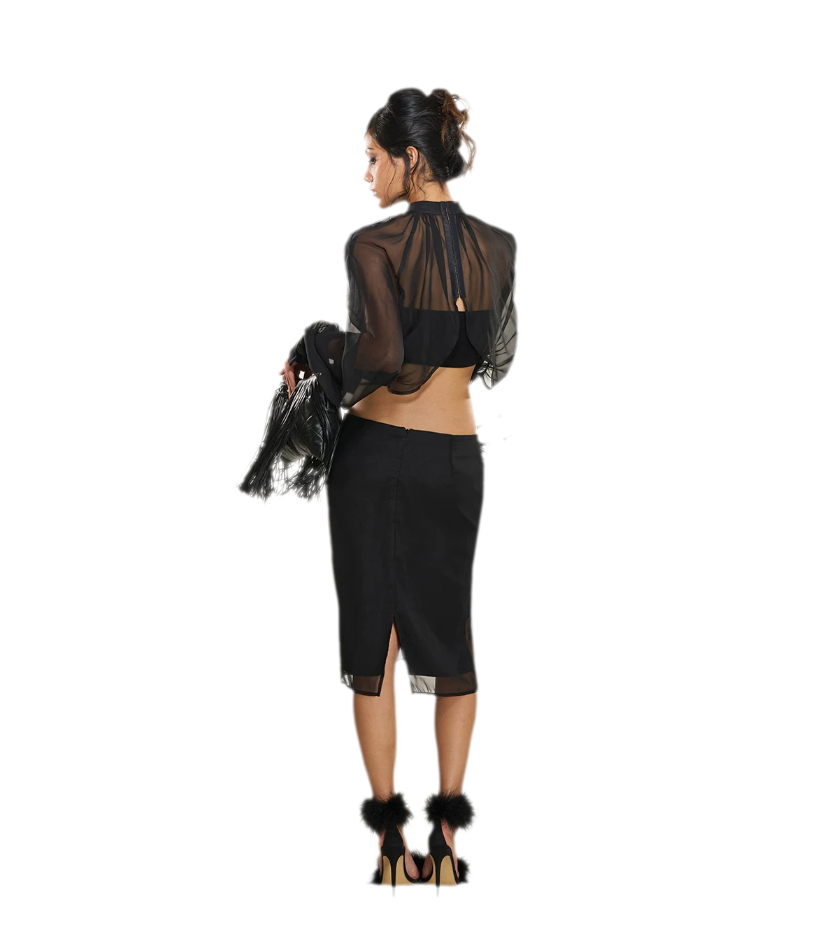 Sheer Velvet Convertible Set