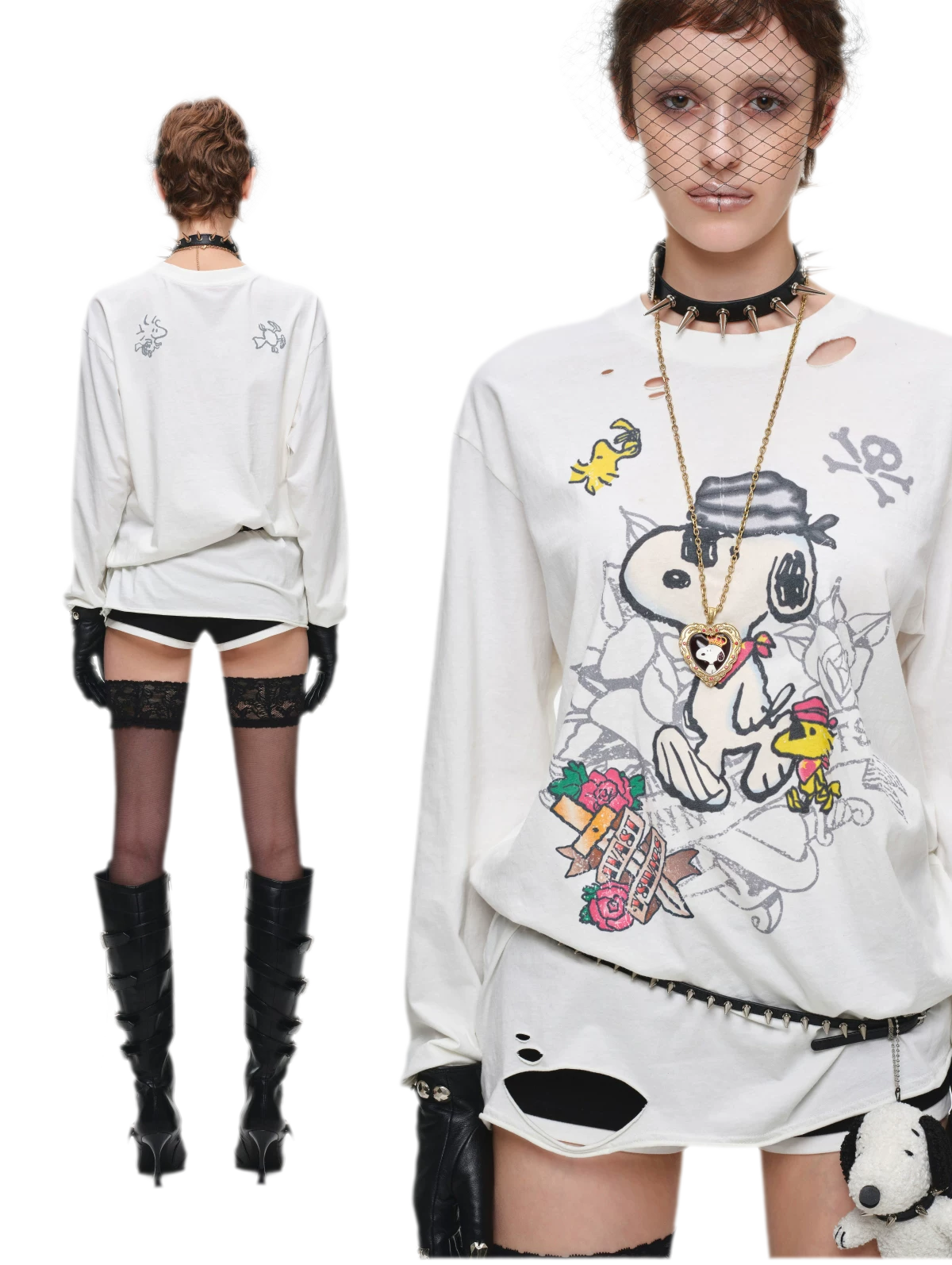 Metal Button Suit Shorts
