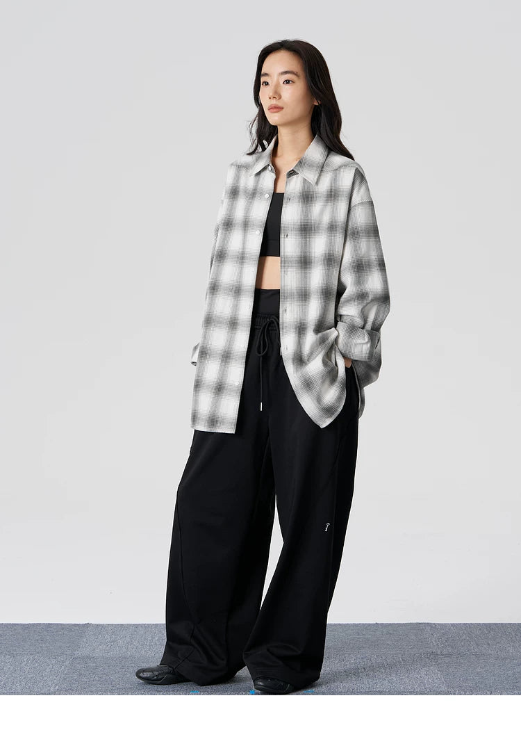 Textured Yarn-Dyed Plaid Overshirt