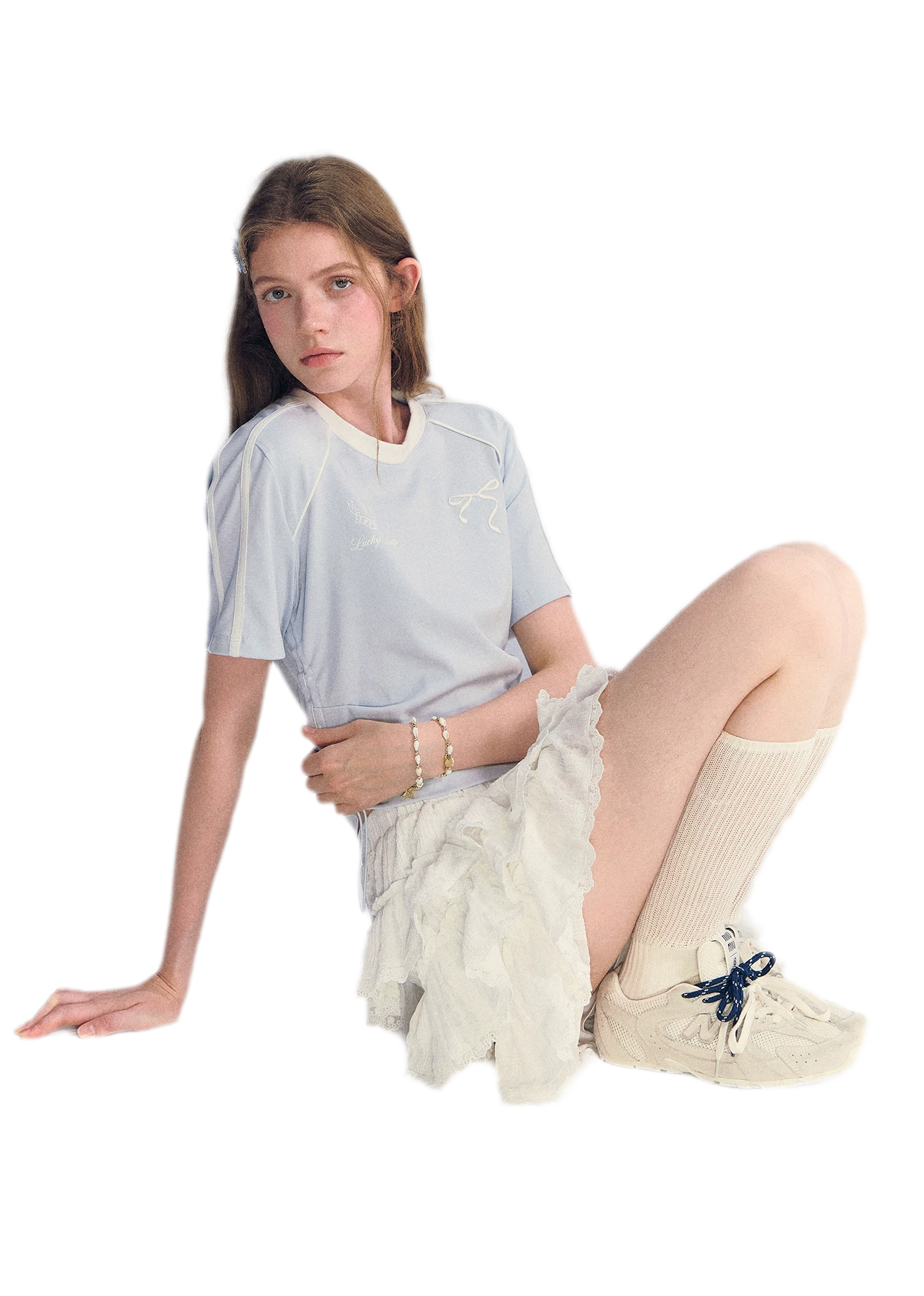 Embroidered Crop T-shirt