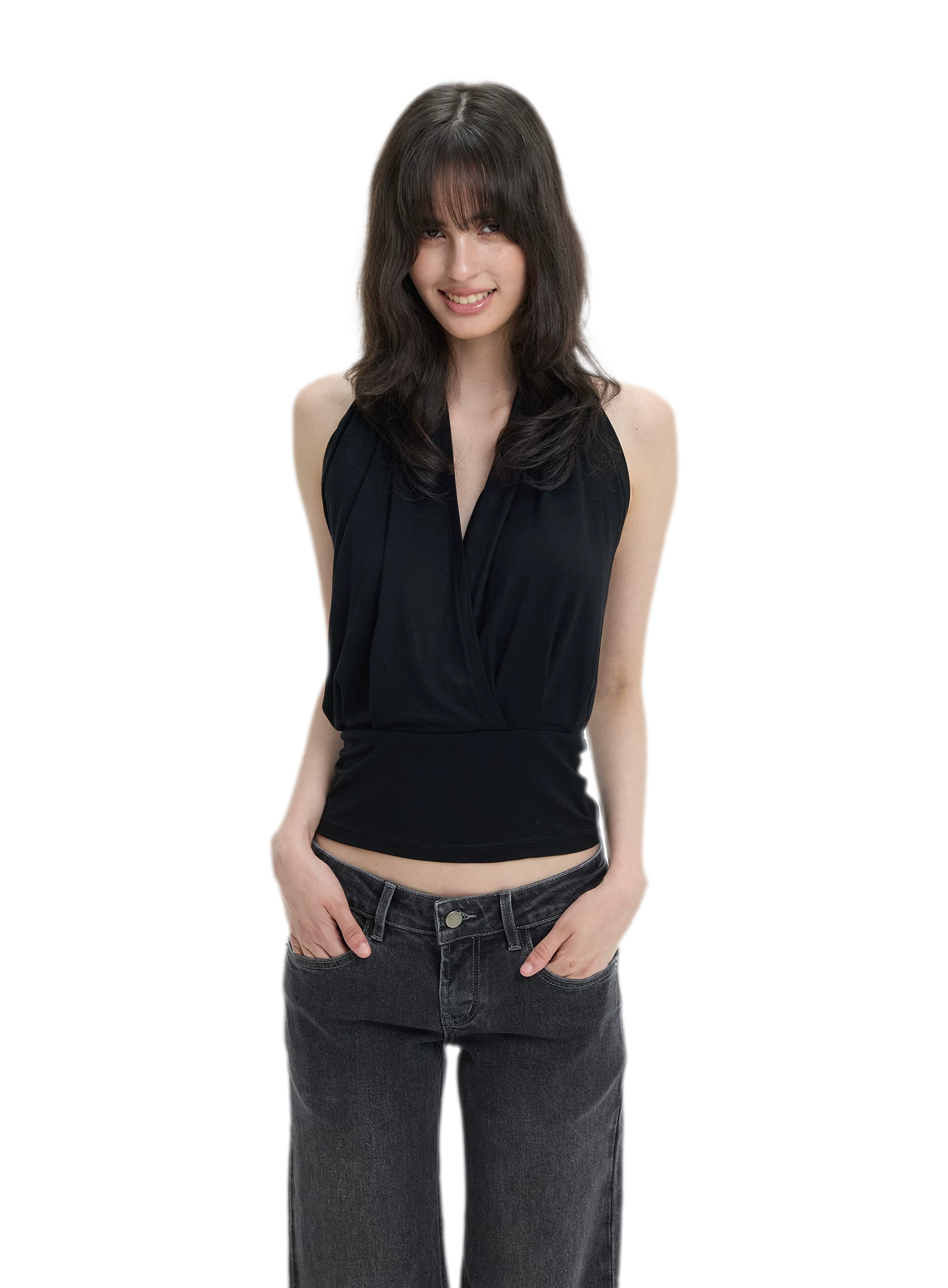 Modal Draped Halter Top