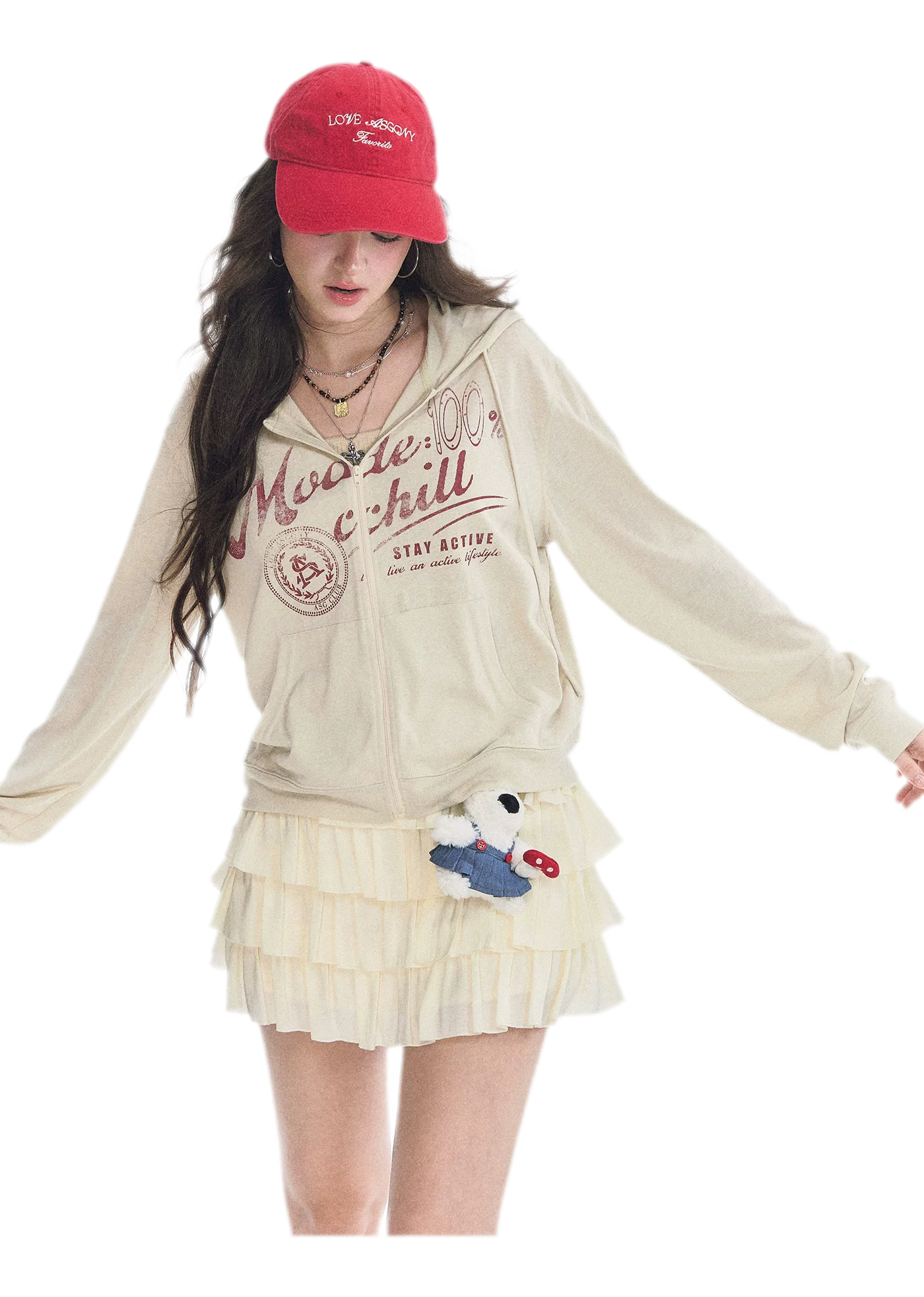 Distressed Cropped Hooded Jacket