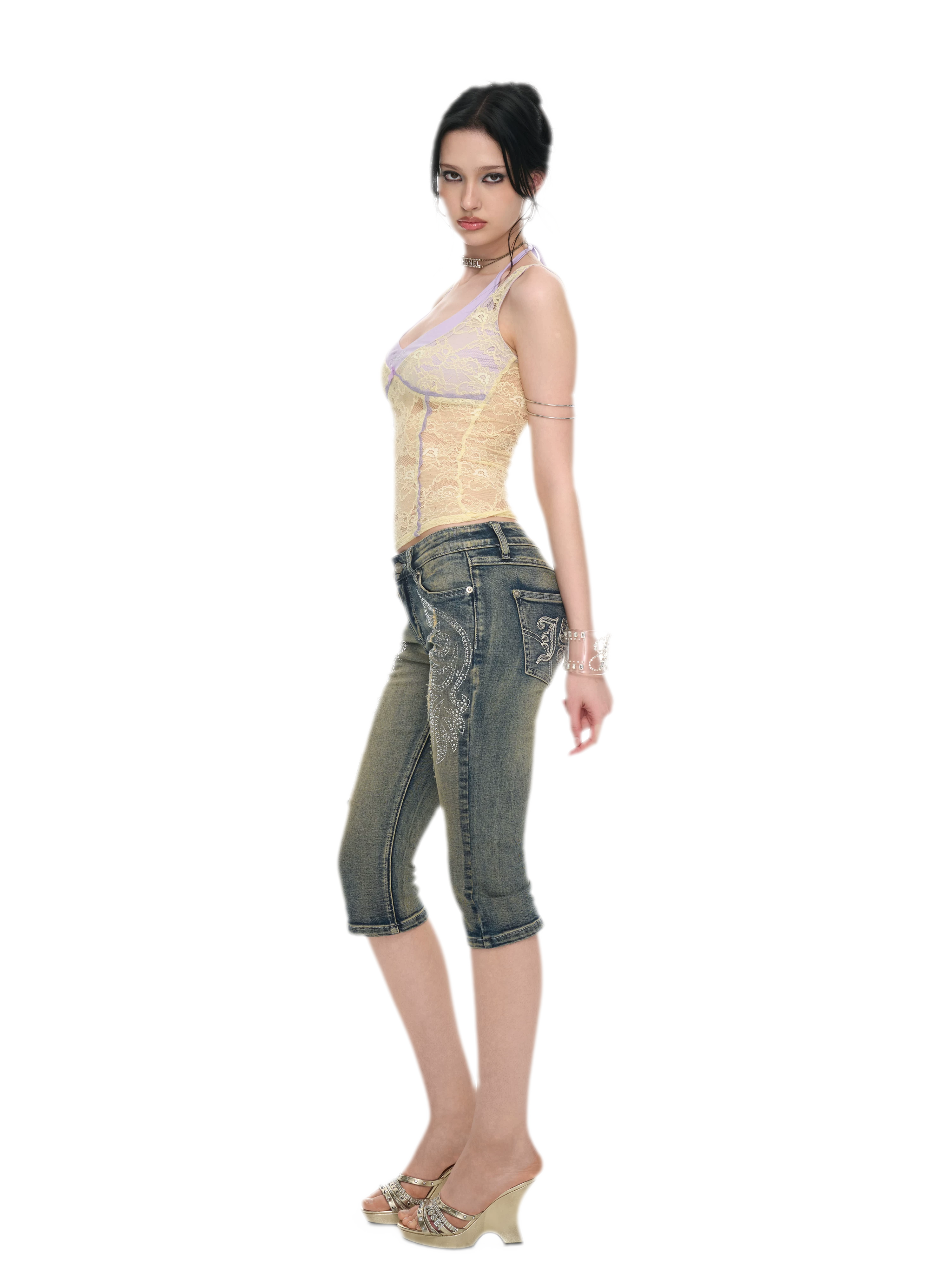 Y2K Lace Halter Camisole