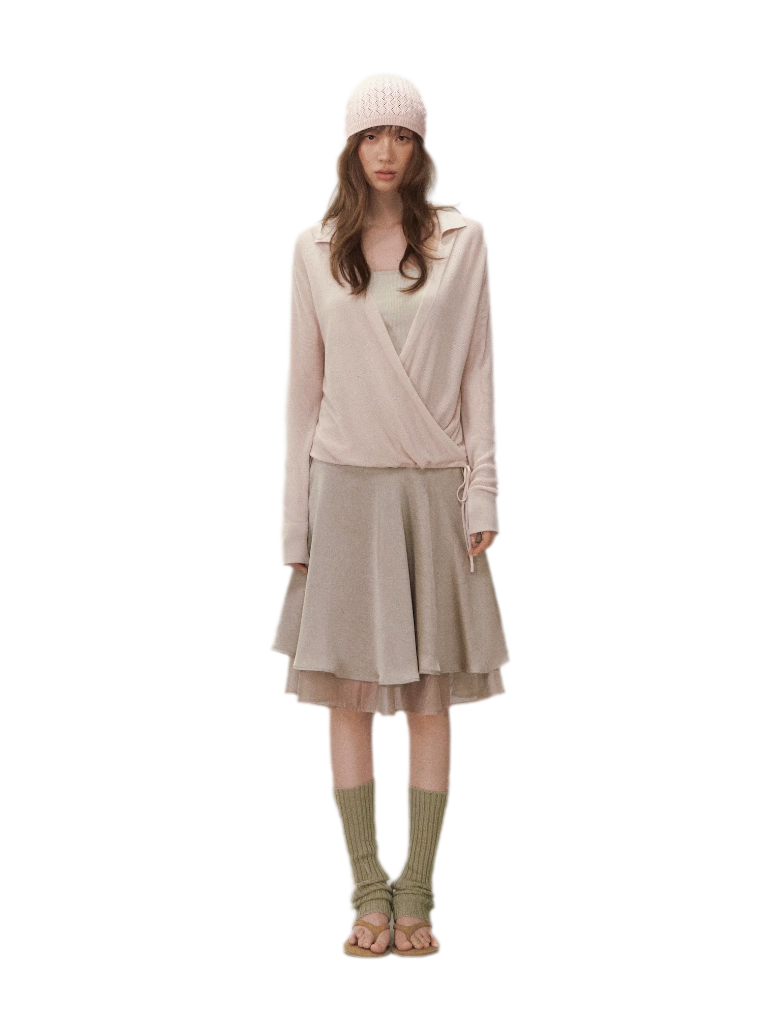 Satin Midi Skirt