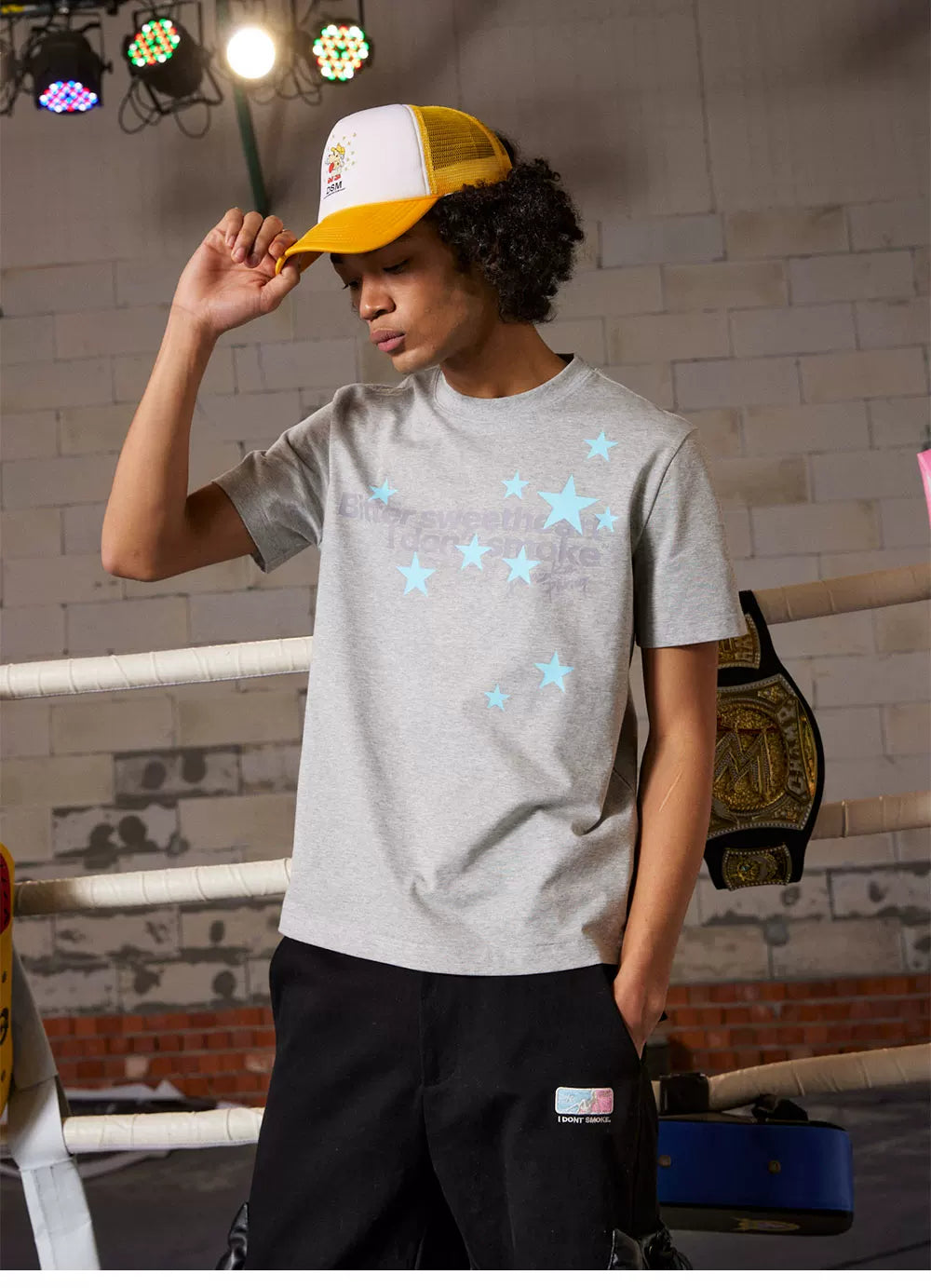 Star Print Short Sleeve T-Shirt