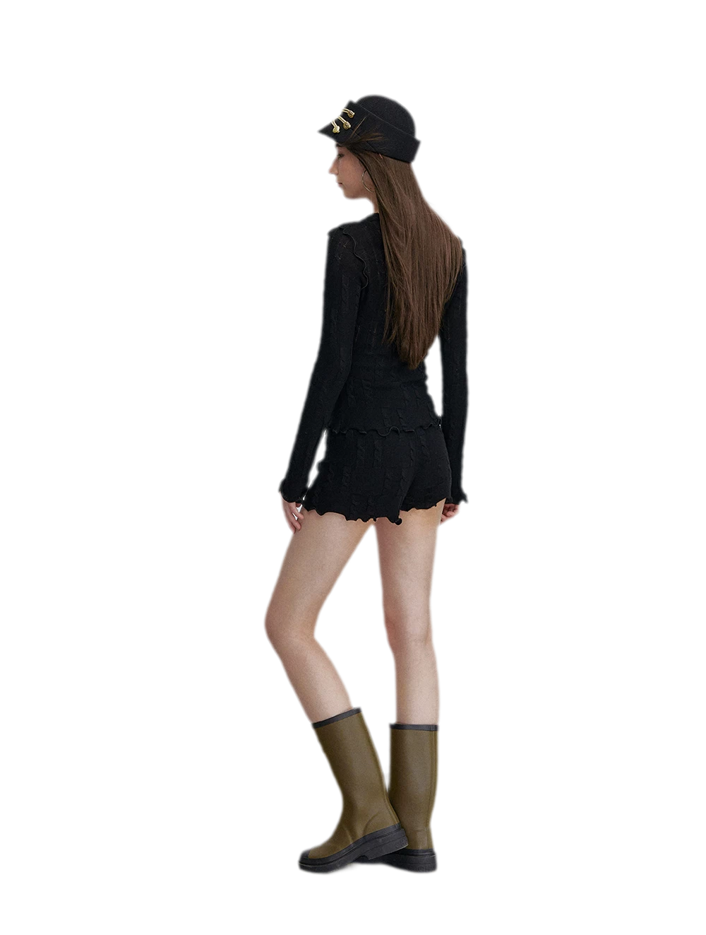 Heart Button Knit Set