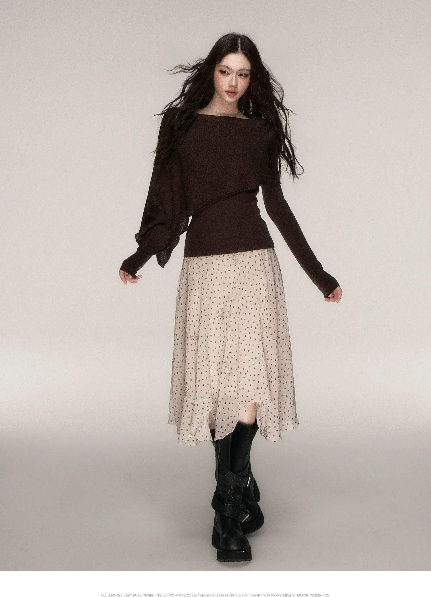 Stretch Shawl Cape Sweater