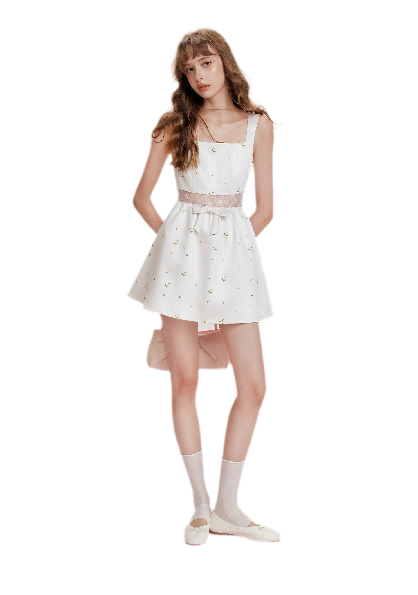 Lace Waist Satin Dress