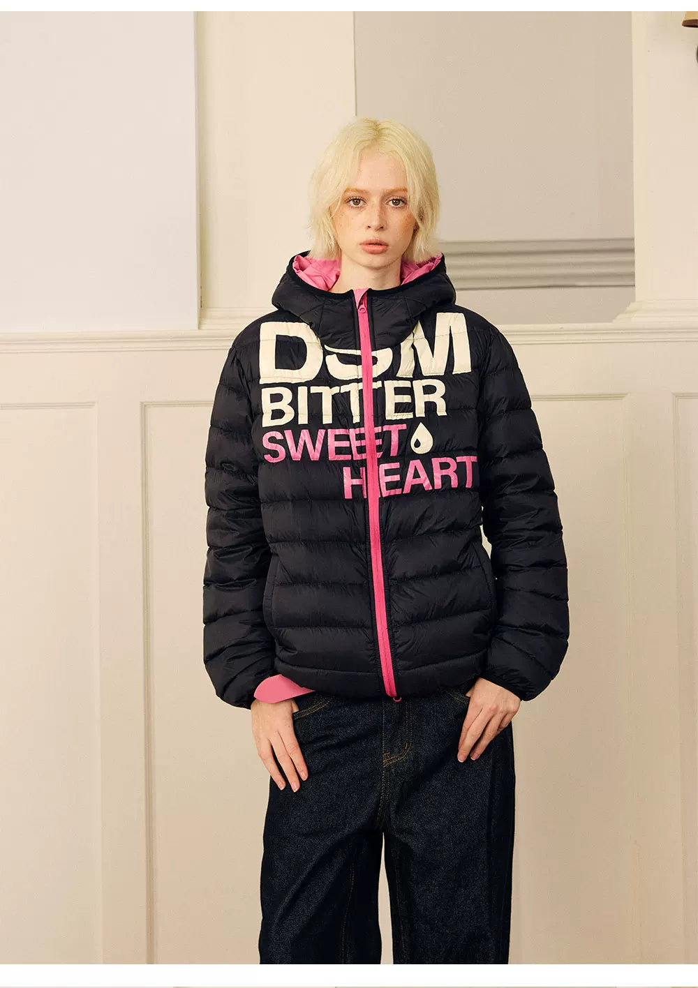Lightweight Ribbed Quilted Down Jacket