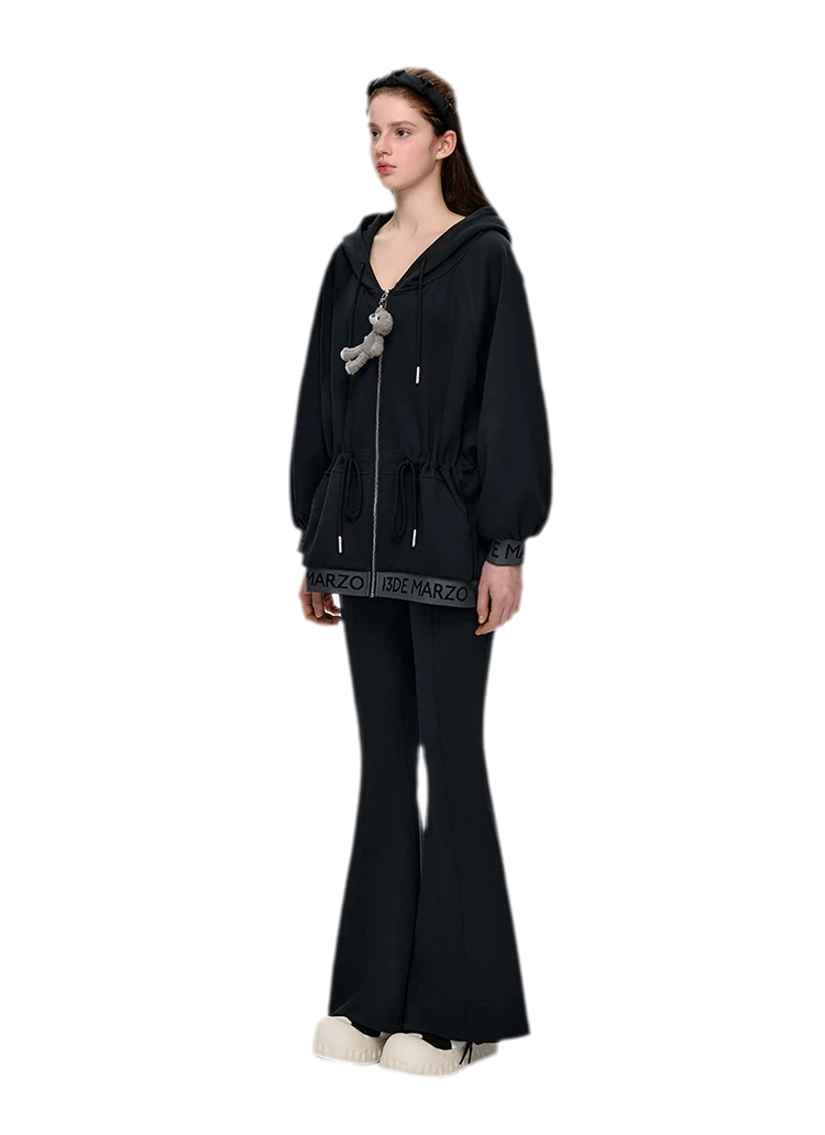 Logo Hooded Zip Jacket