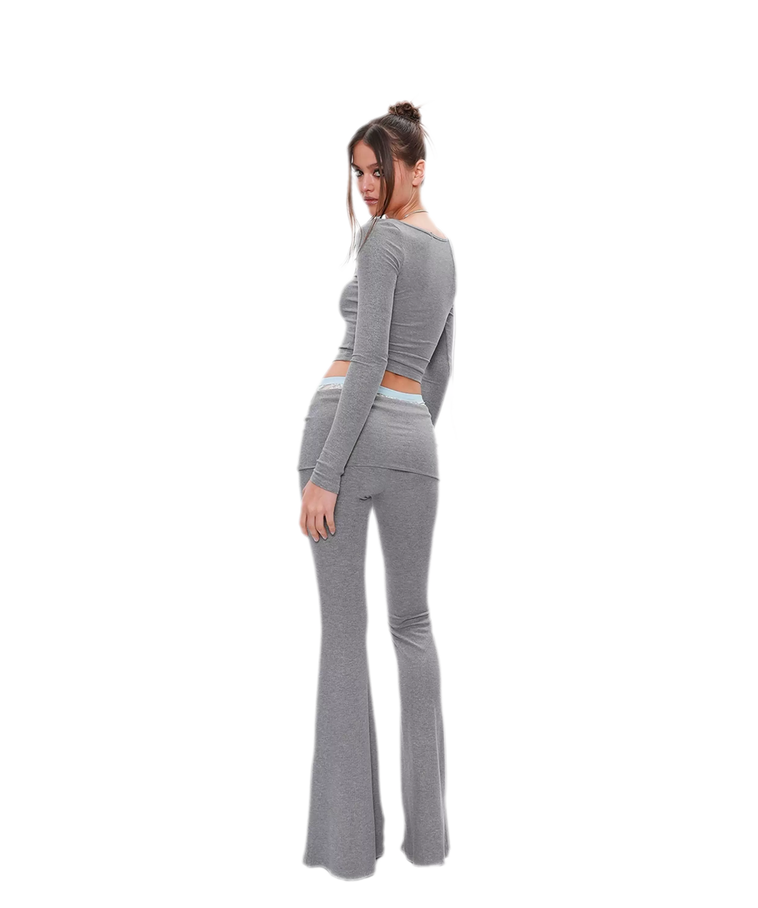 Lace Cutout Knit Set