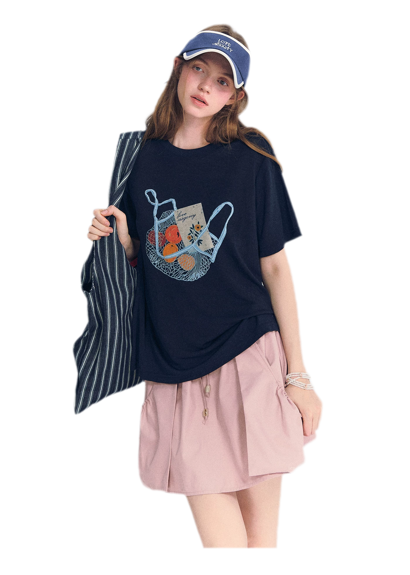 Drawstring A-Line Skirt