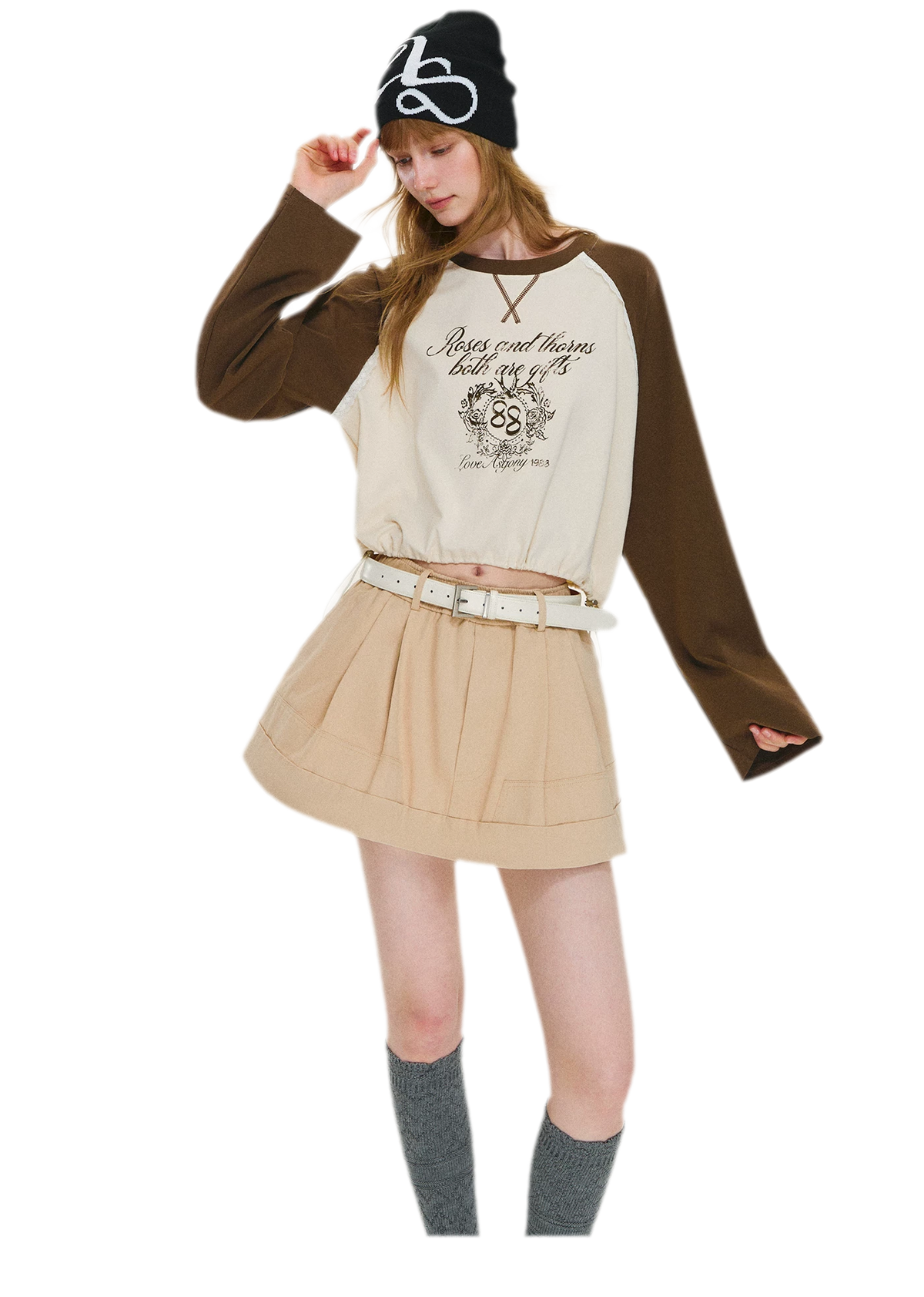 Structured Cotton Bubble Skort
