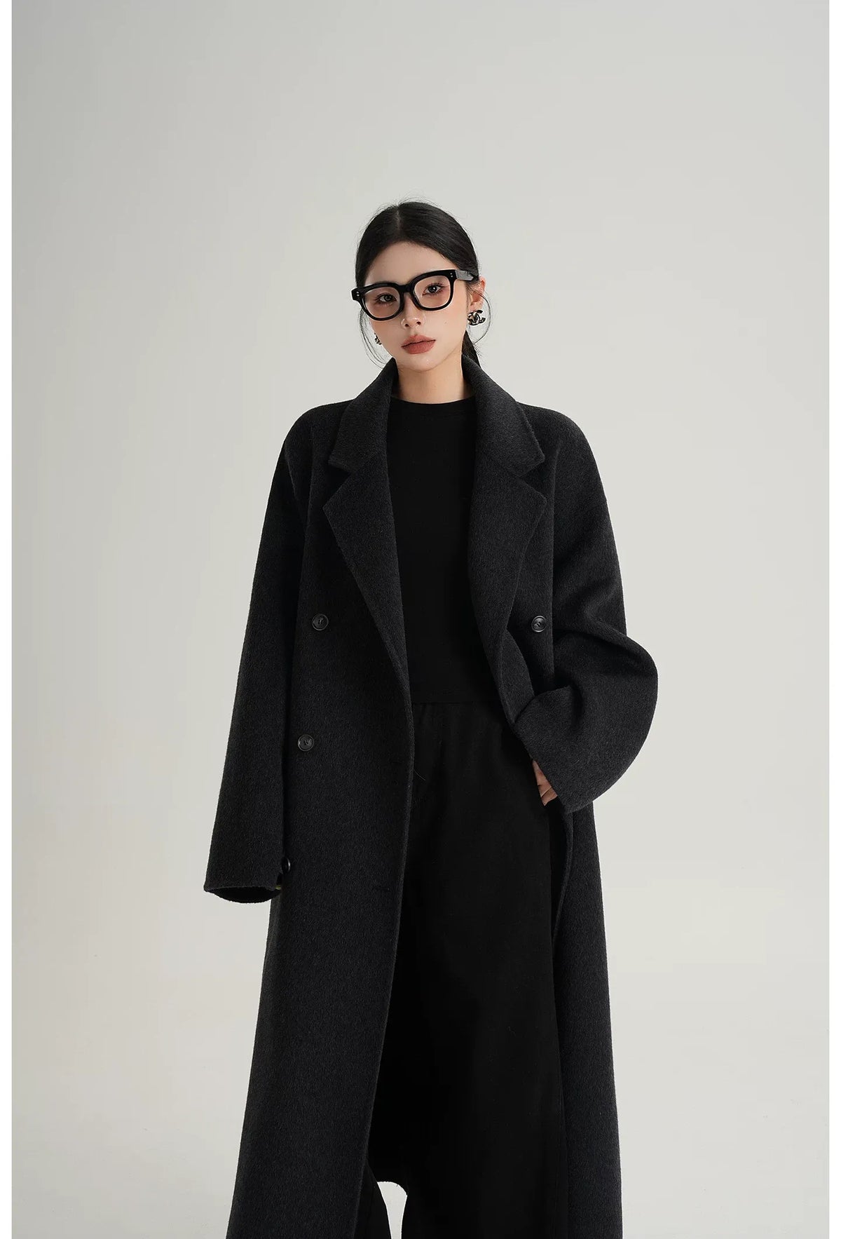 Hand-Sewn Oversized Wool Coat