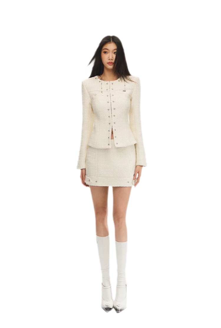 White Tweed Jacket