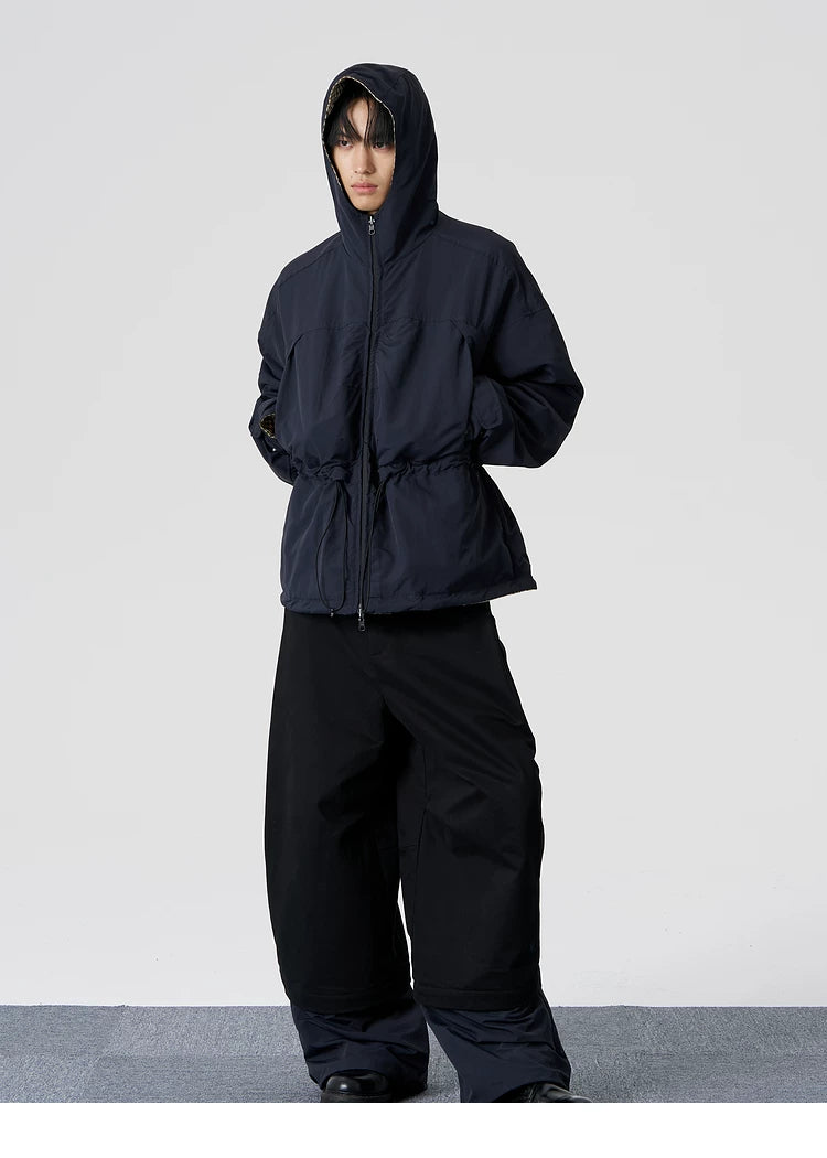 Reversible Hooded Windproof Jacket