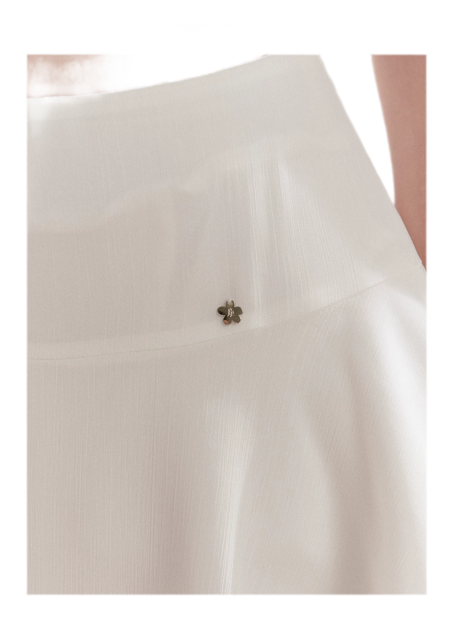 Lace Trim A-Line Skirt
