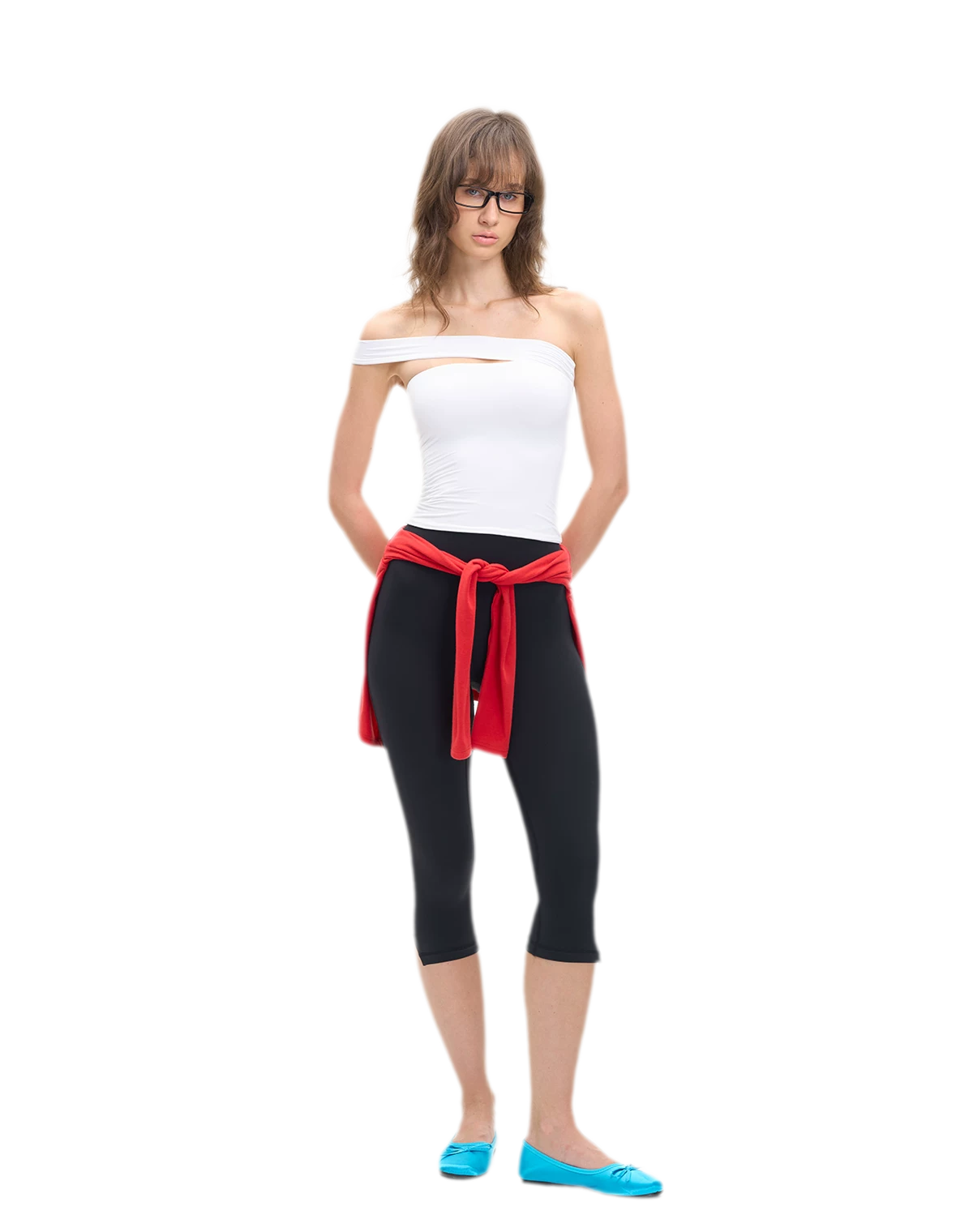 Asymmetric Strap Bustier Top