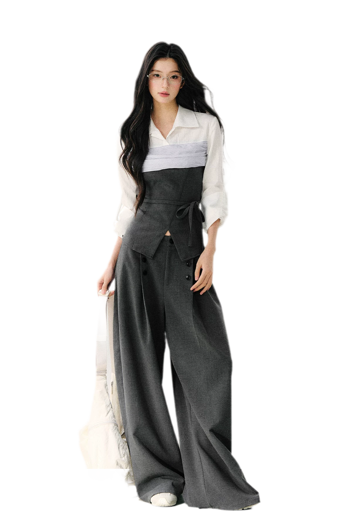 Layered Bustier Shirt