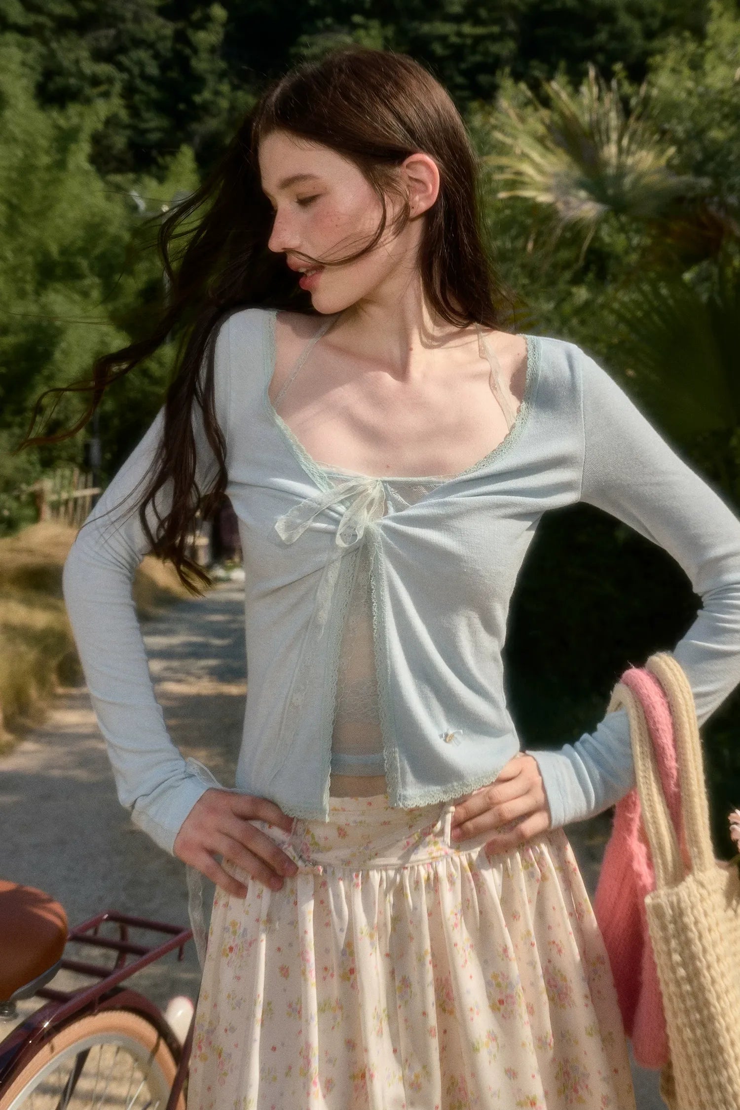 Skin-Feel Lace Cardigan