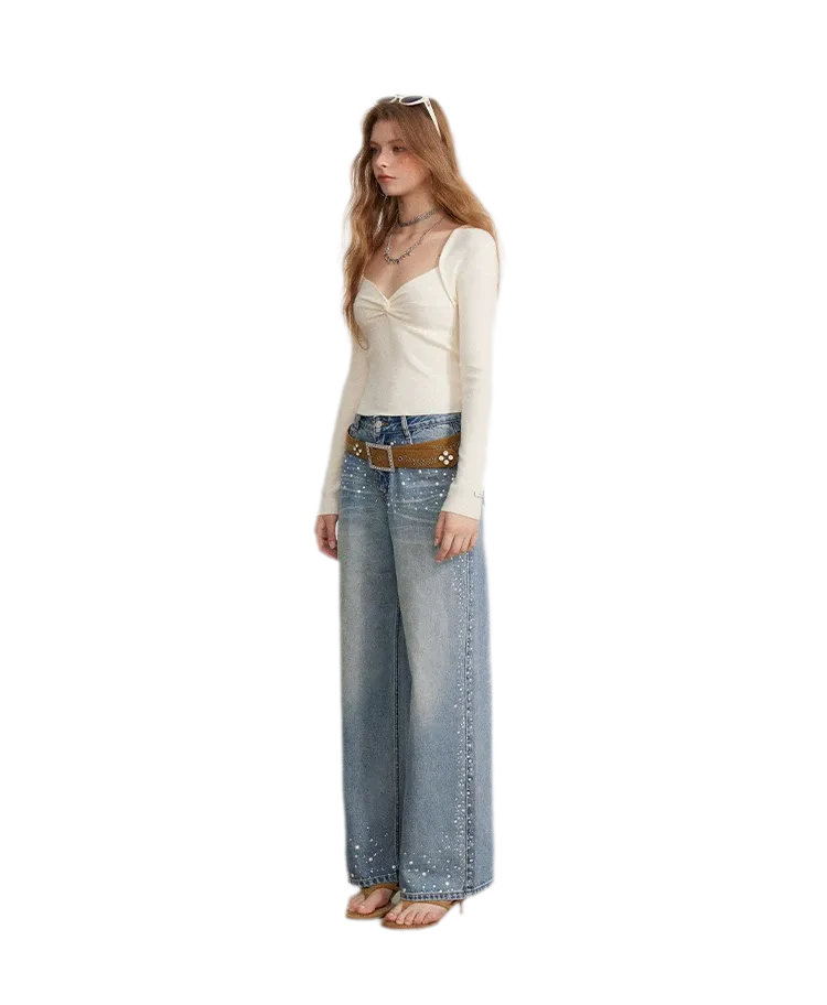 Twist Front Knit Top