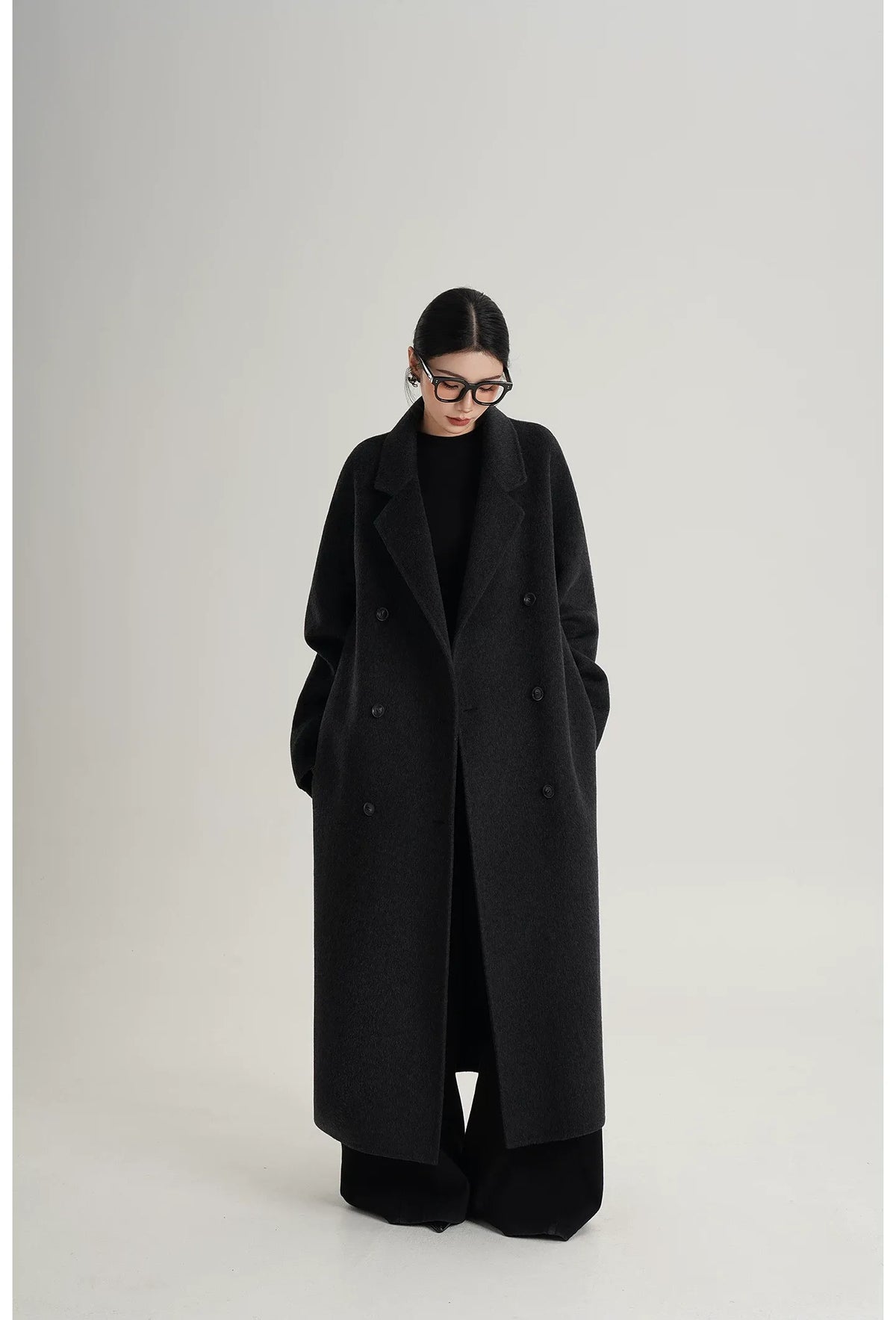 Hand-Sewn Oversized Wool Coat
