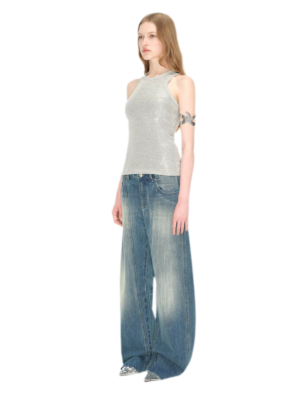 Vintage Washed Lightning Jeans